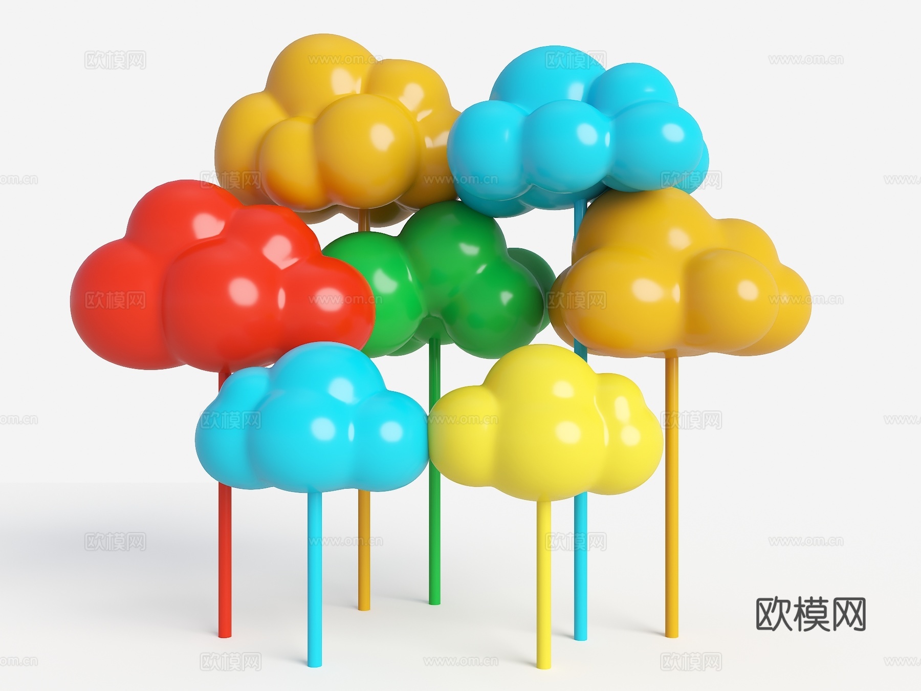 云朵雕塑 云朵亭子 云朵小品 云朵装饰 景观云朵装饰 云朵装su模型