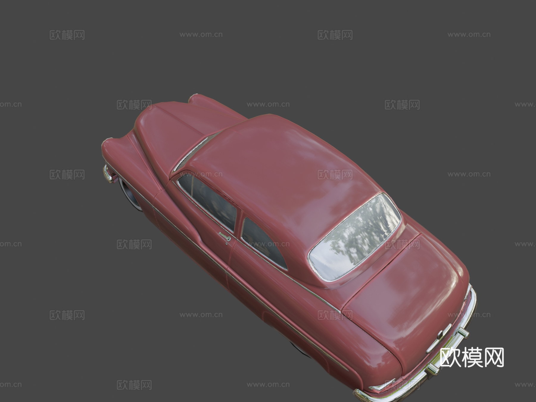 年代双门轿跑车su模型