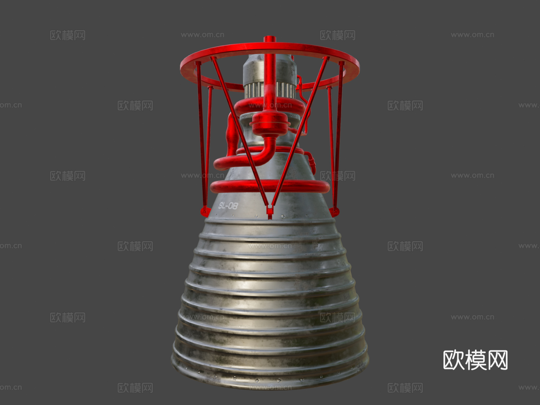 基础火箭发动机su模型