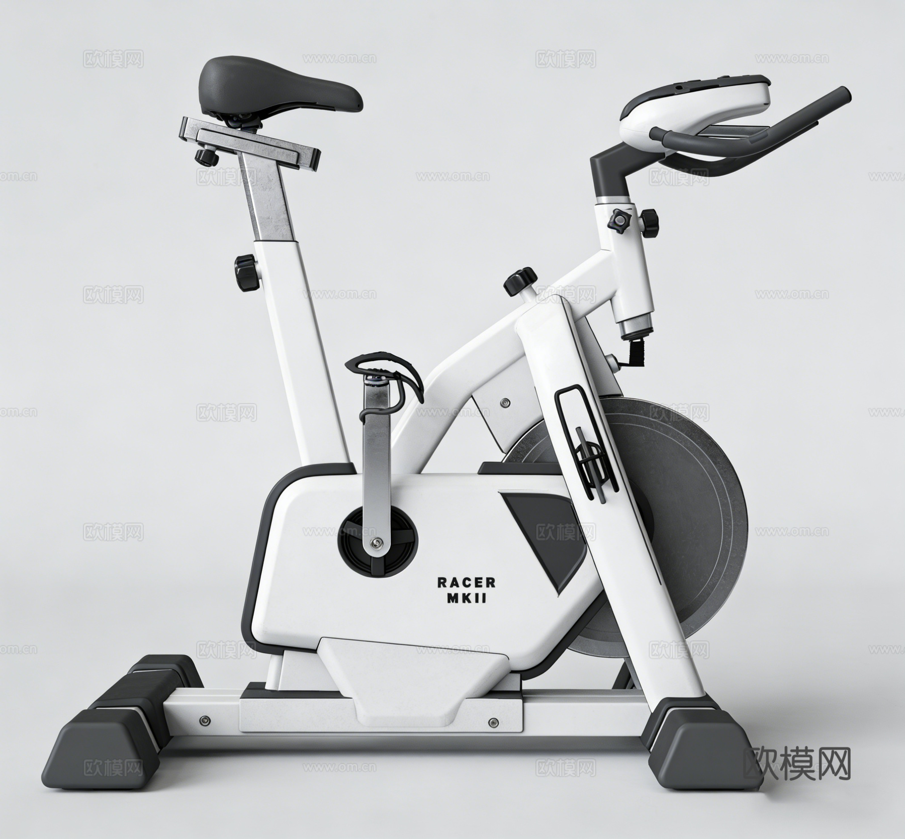 现代健身器材su模型