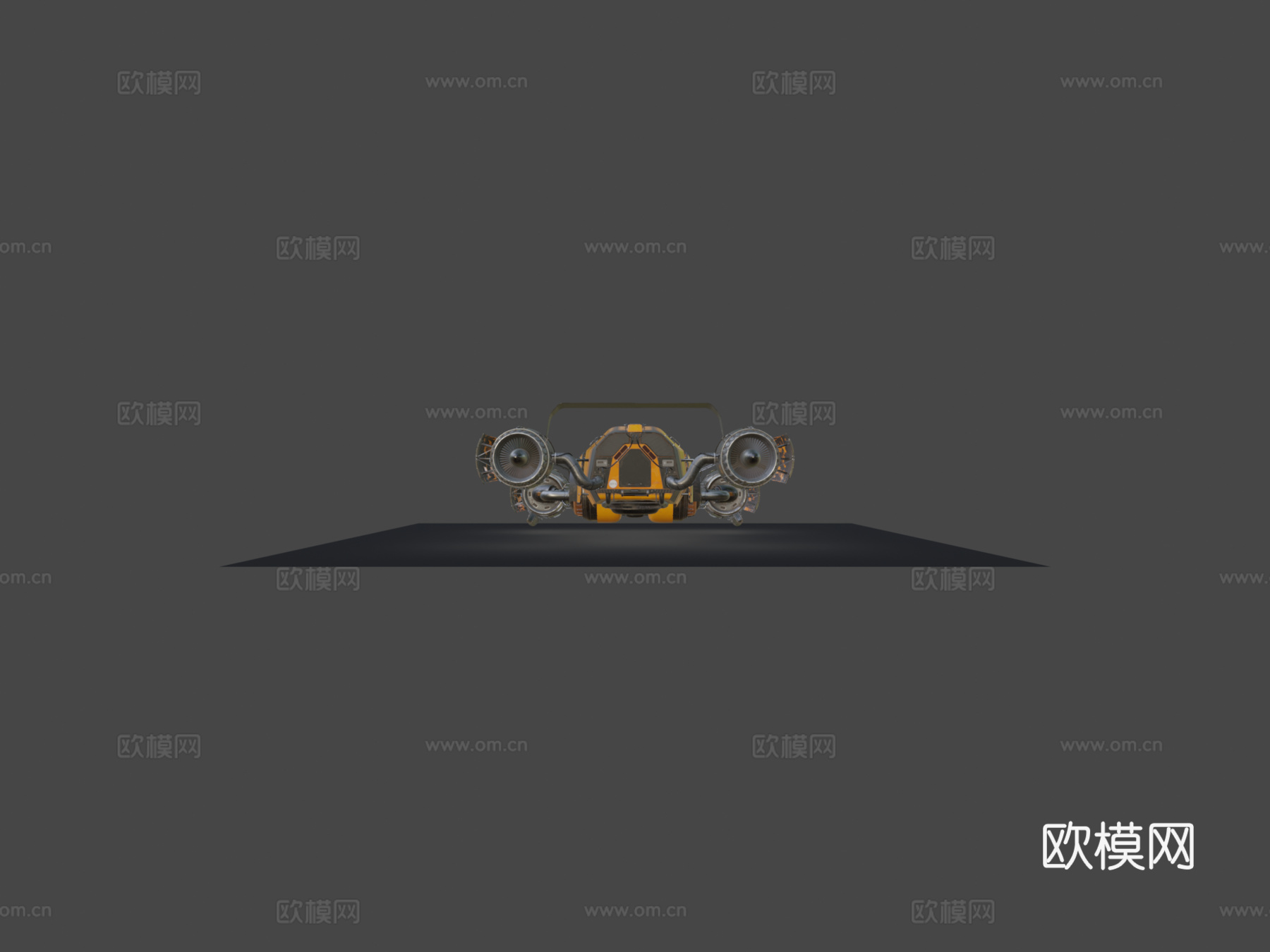 运动飞行汽车su模型