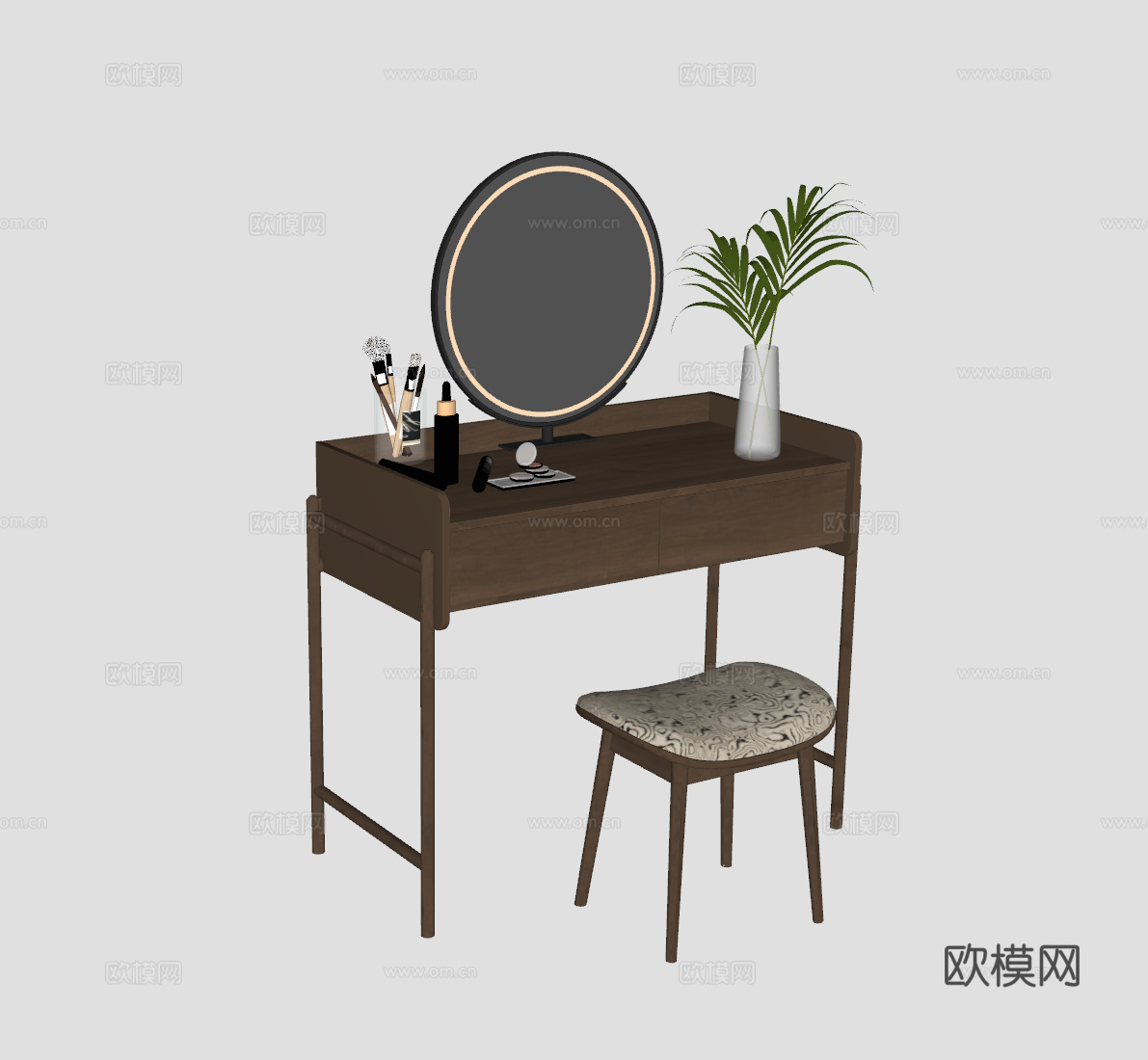 现代梳妆台su模型