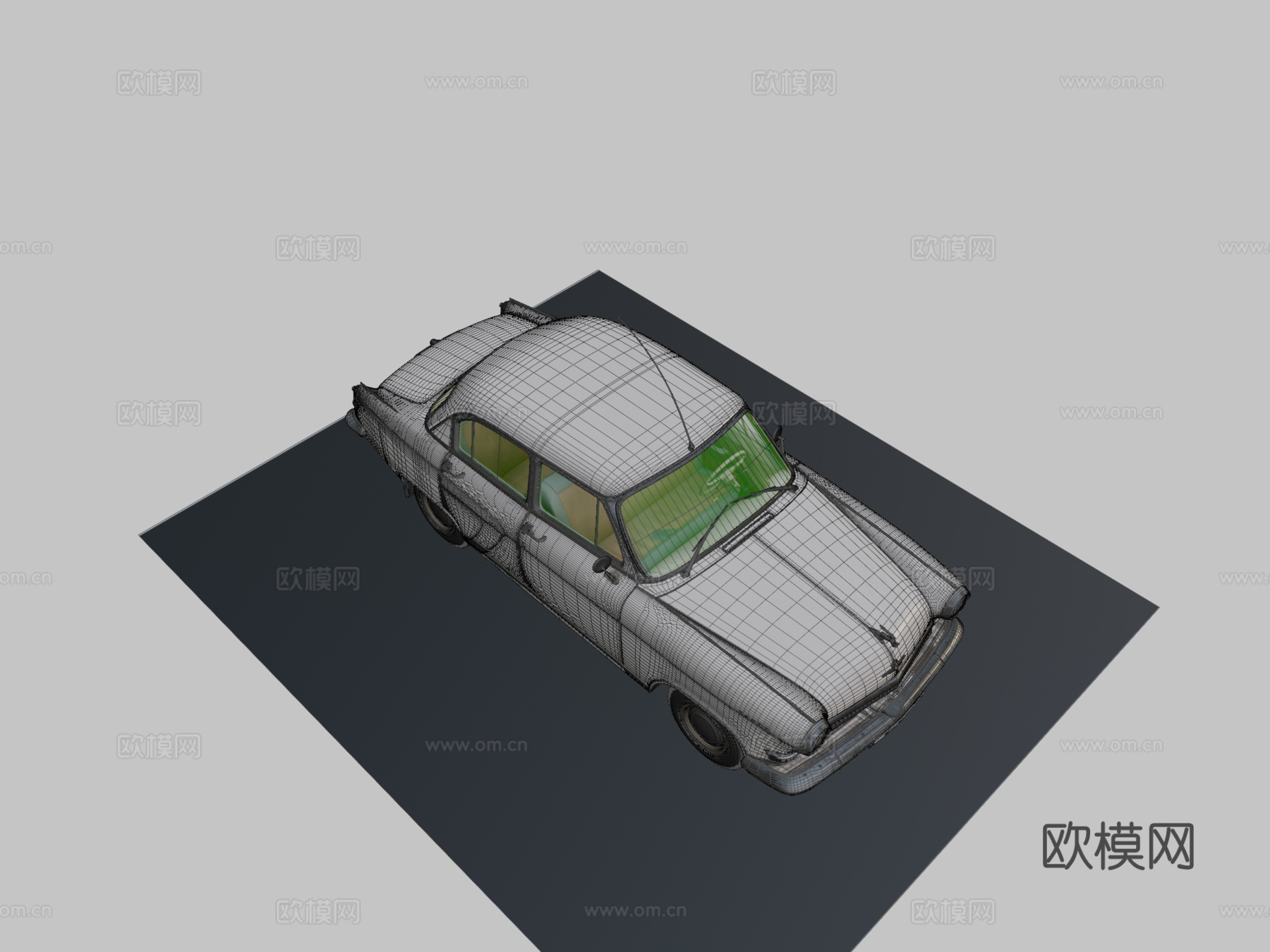 嘎斯21伏尔加轿车su模型