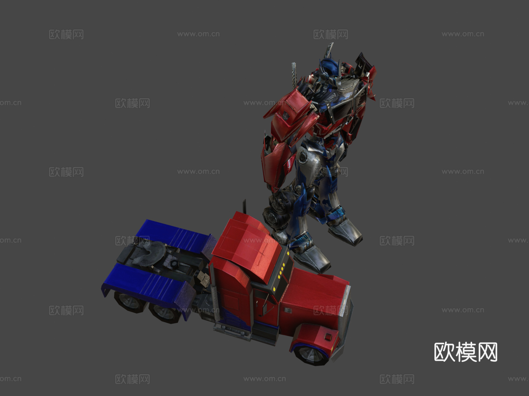 擎天柱 - 变形金刚领袖su模型