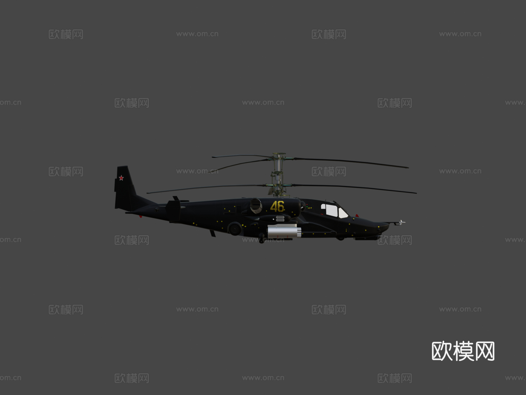 卡-50直升机su模型