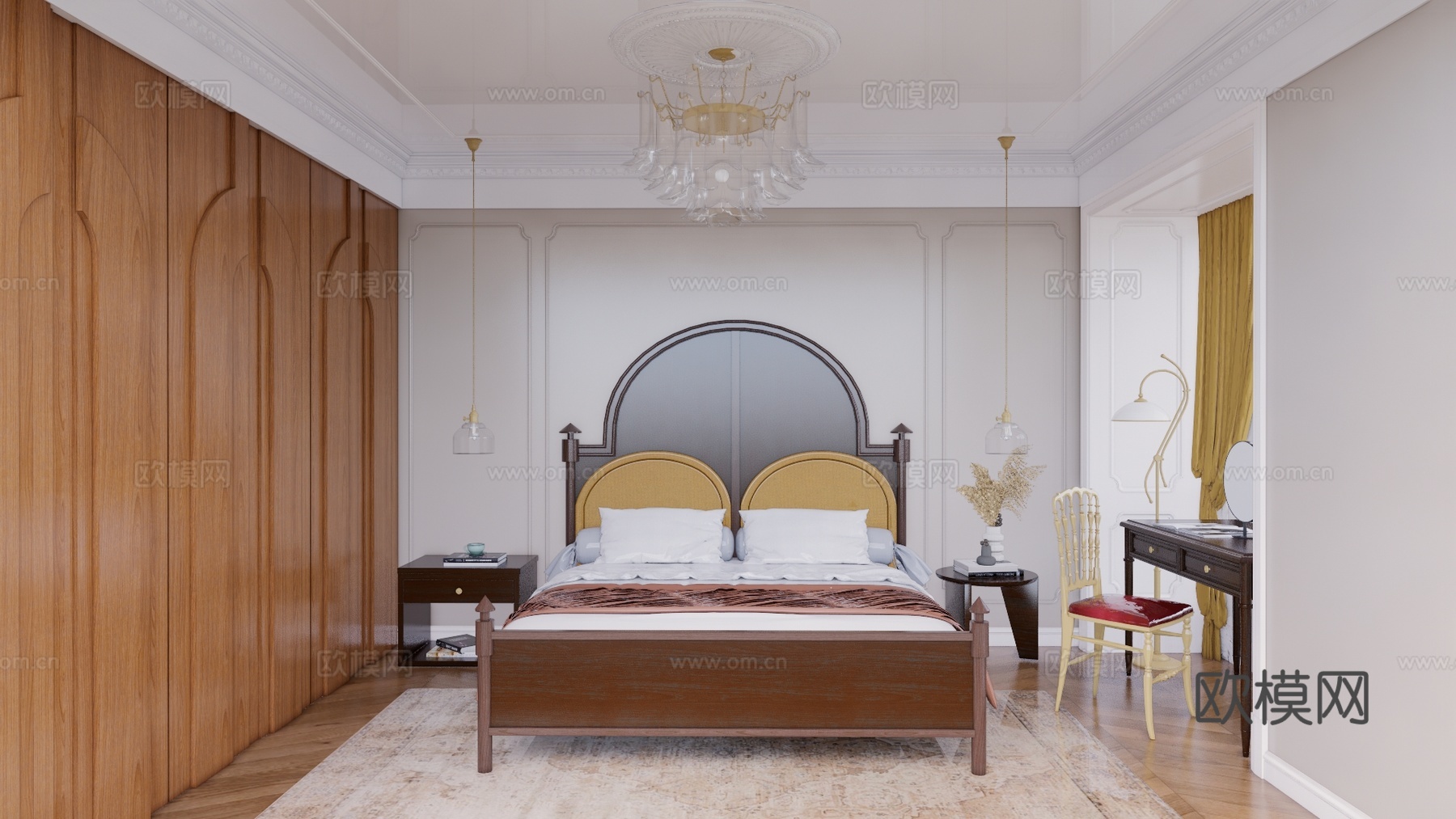 书房 卧室 电脑su模型