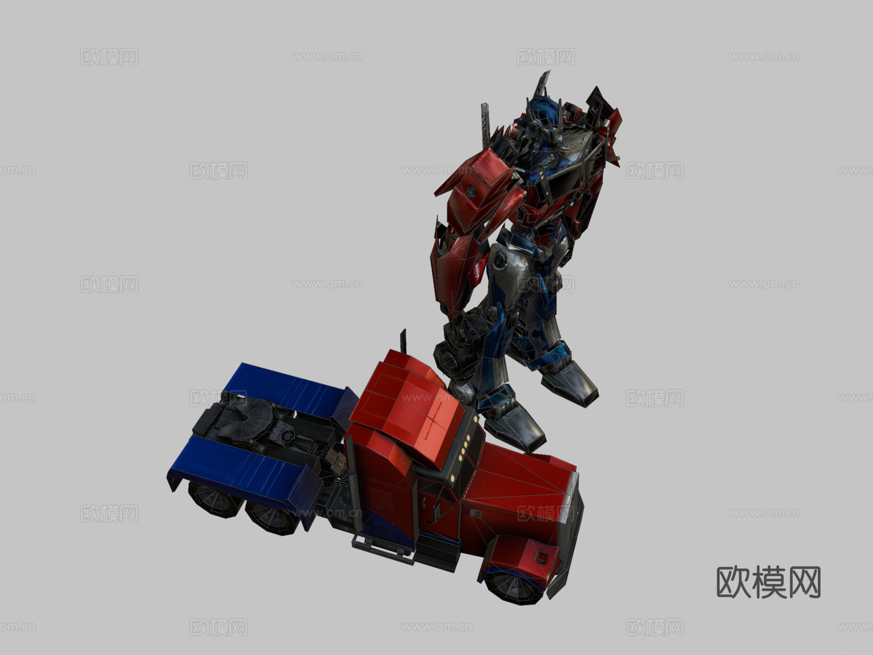 擎天柱 - 变形金刚领袖su模型