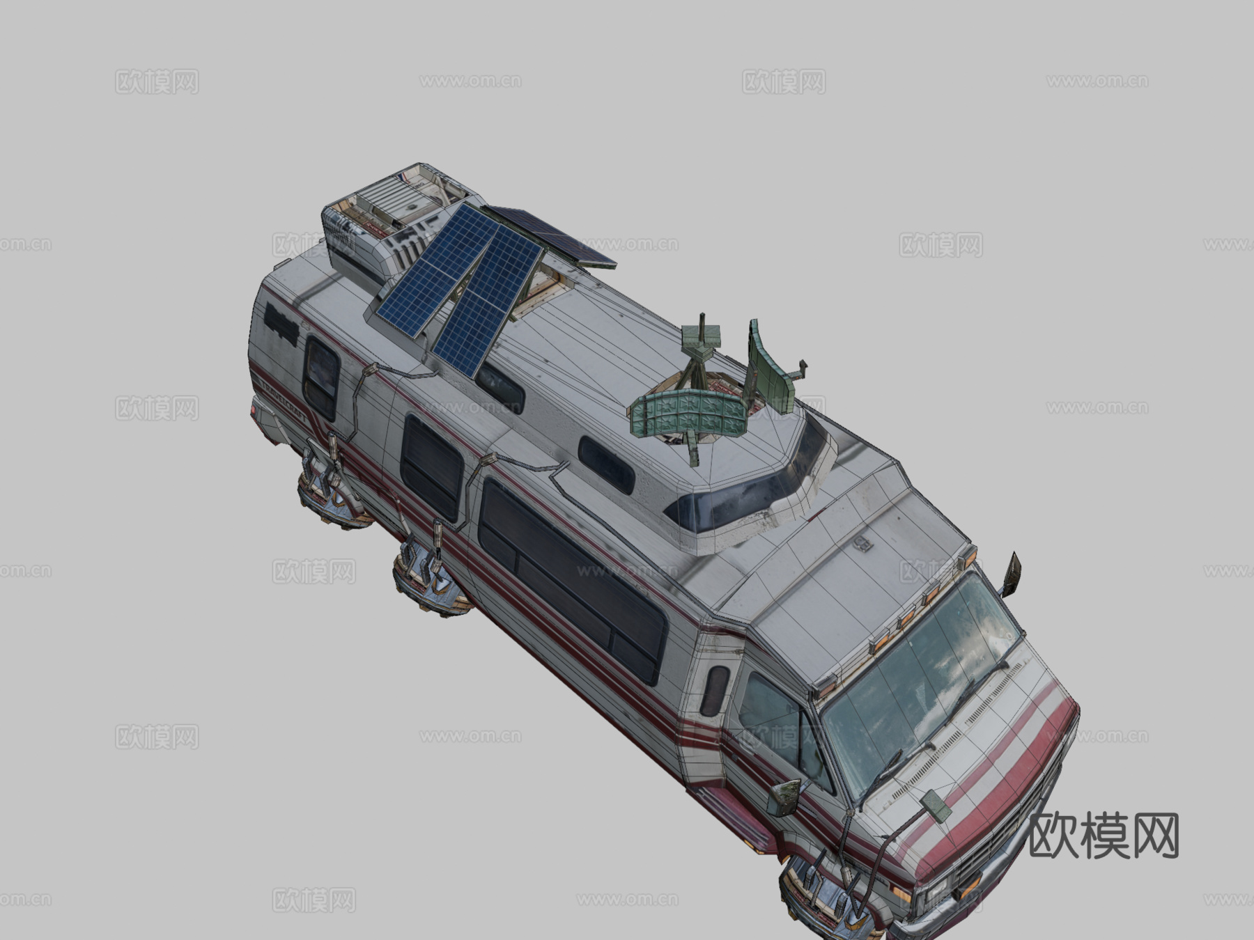 旅行飞行器悬浮转换版su模型