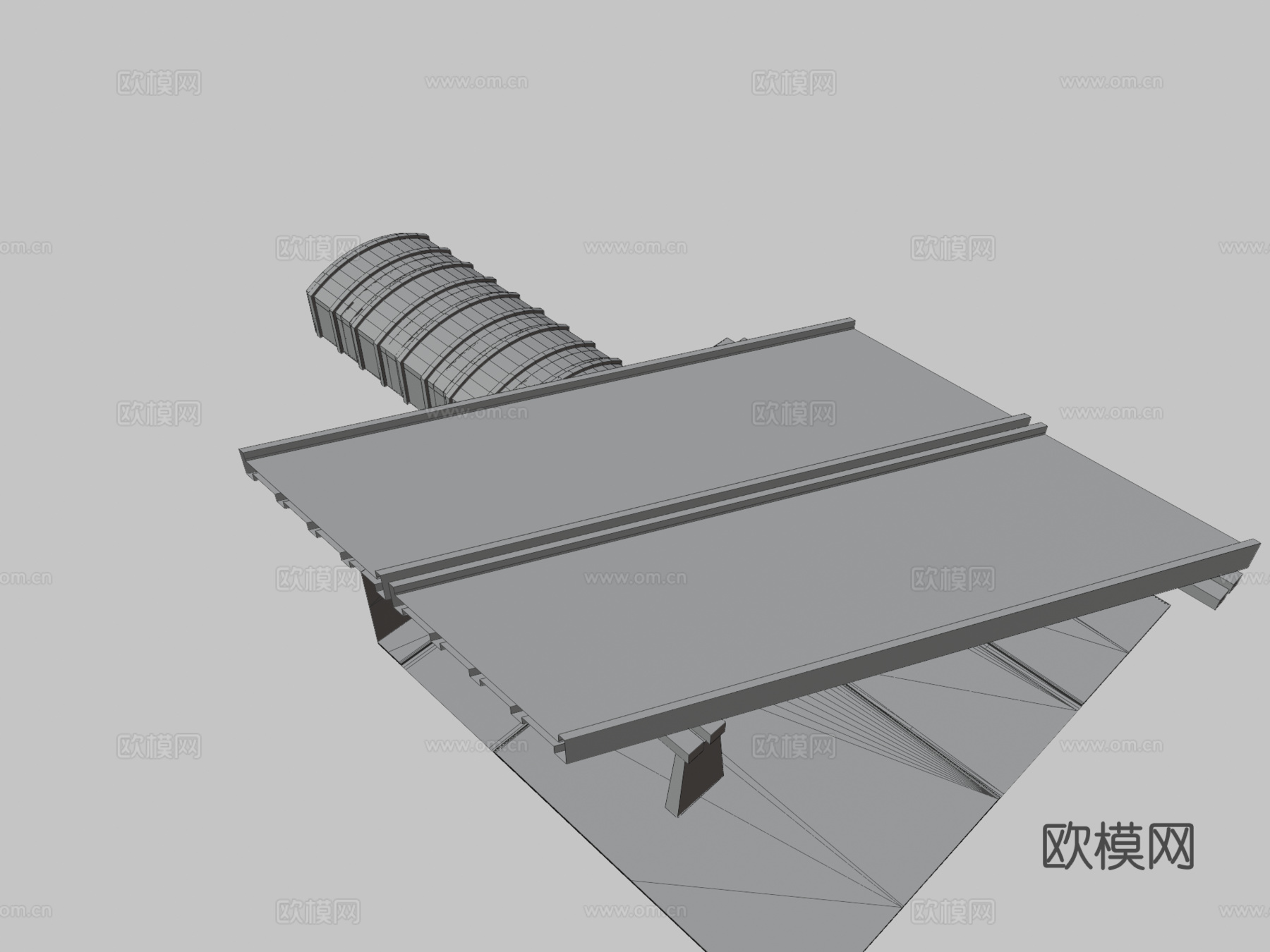 隧道上方桥梁su模型
