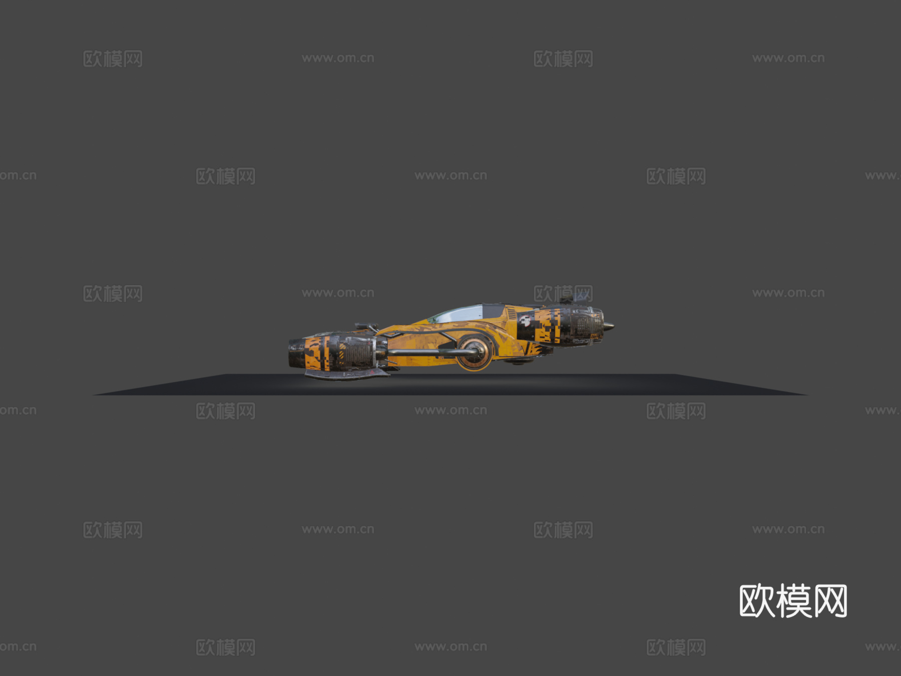 运动飞行汽车su模型