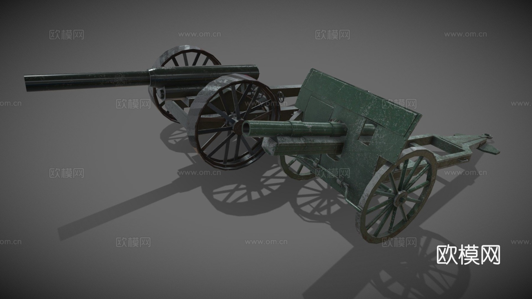 第一次世界大战火炮su模型