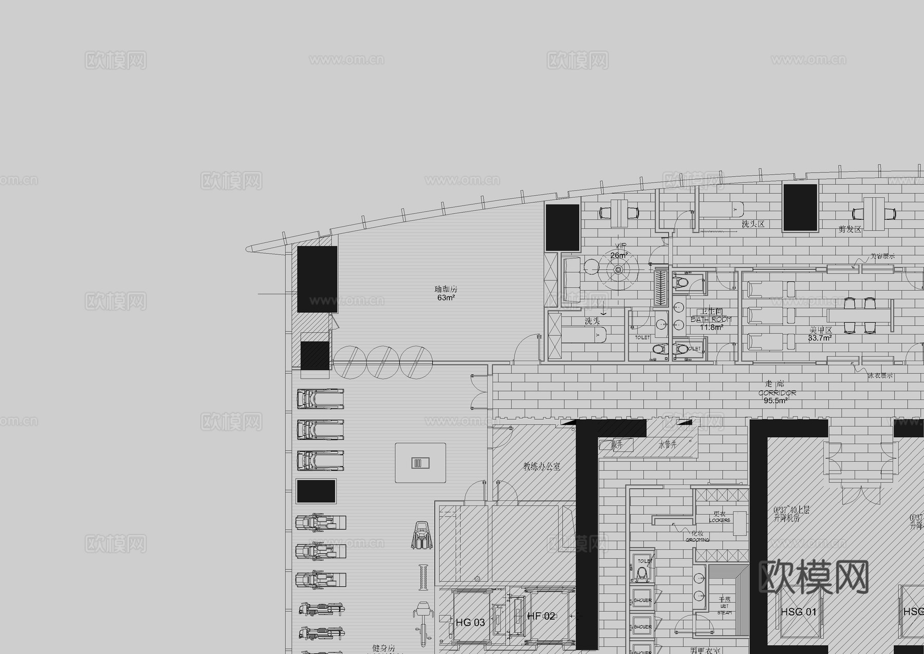 京基100游泳池平布方案cad施工图