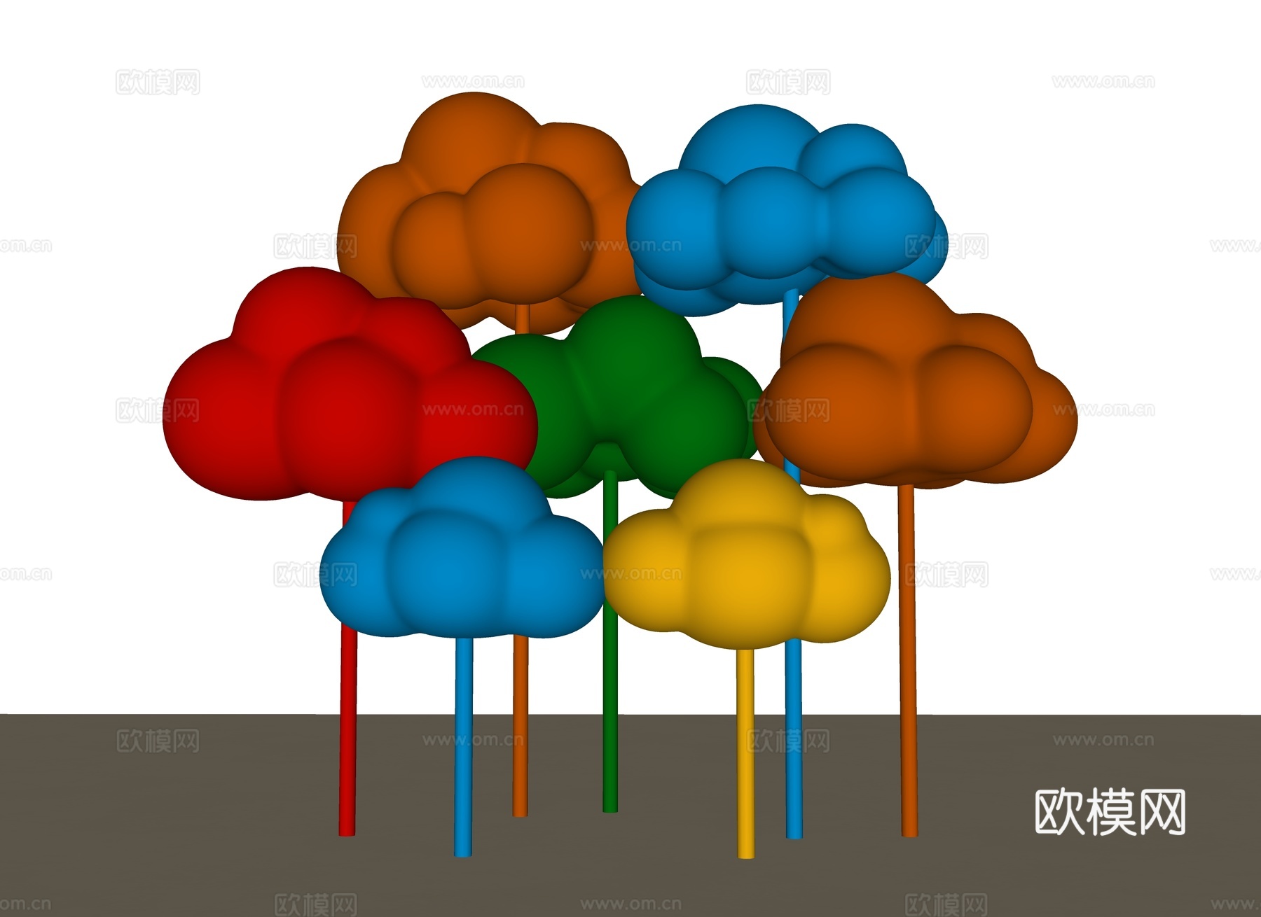 云朵雕塑 云朵亭子 云朵小品 云朵装饰 景观云朵装饰 云朵装su模型
