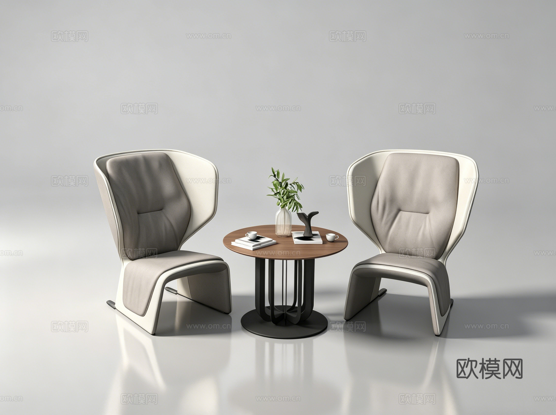 现代休闲椅su模型