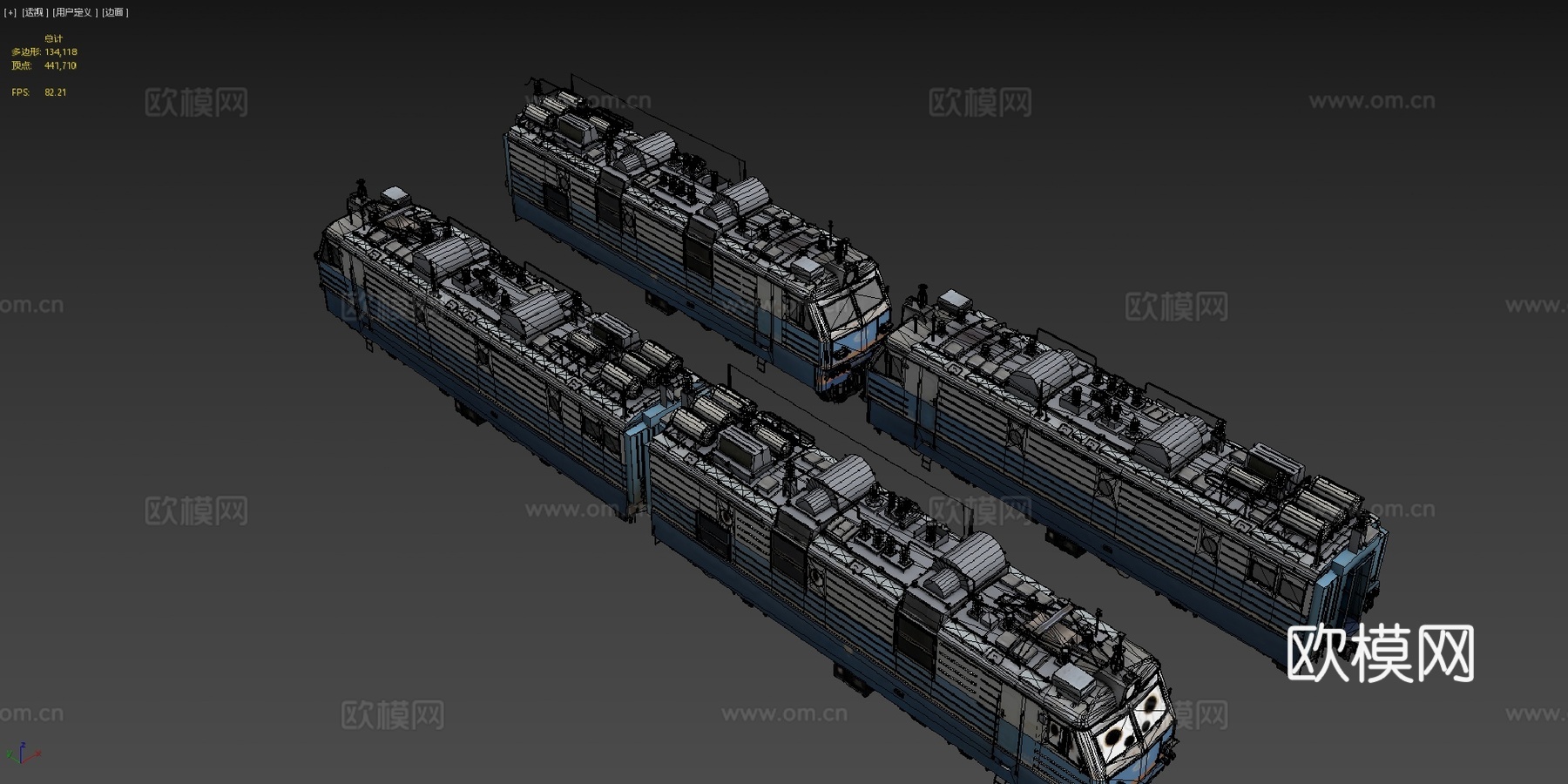 电力货运机车su模型