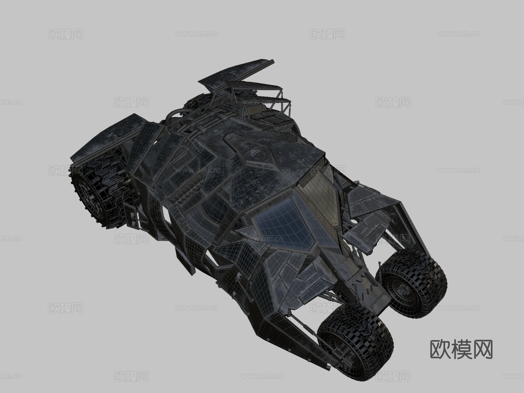 翻滚者蝙蝠车su模型