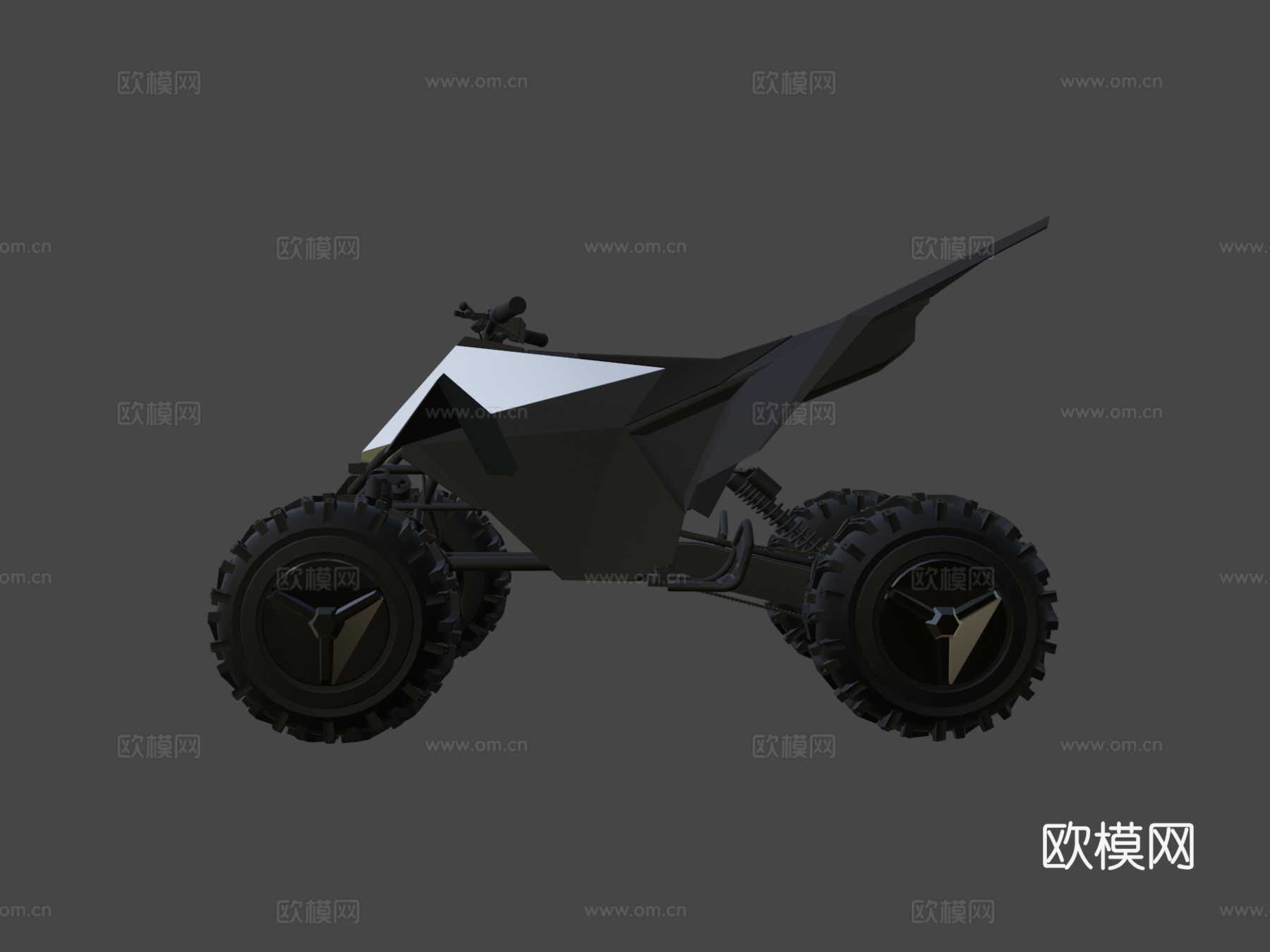 特斯拉赛博四轮车-赛博卡车全地形车su模型
