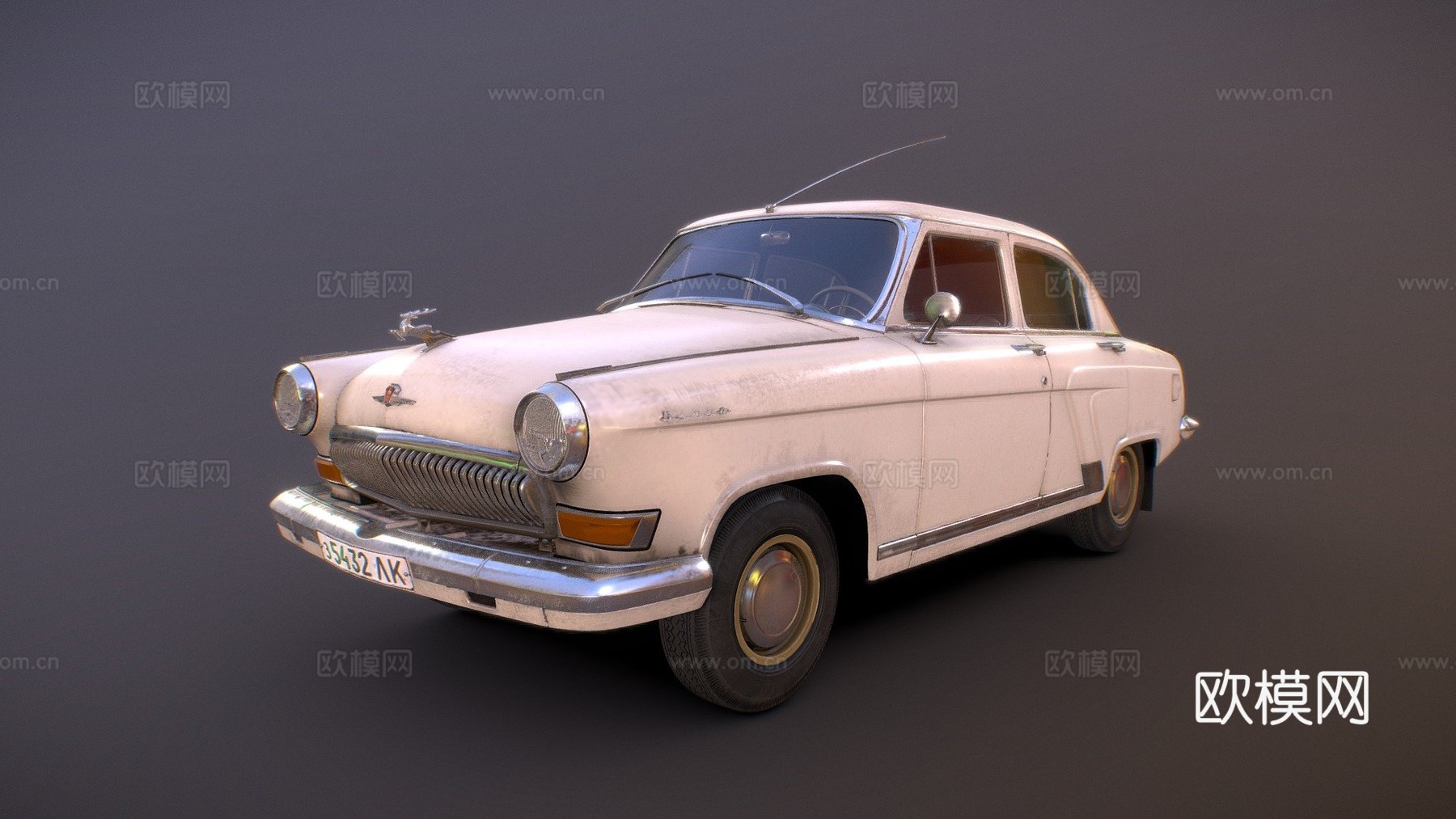 嘎斯21伏尔加轿车su模型