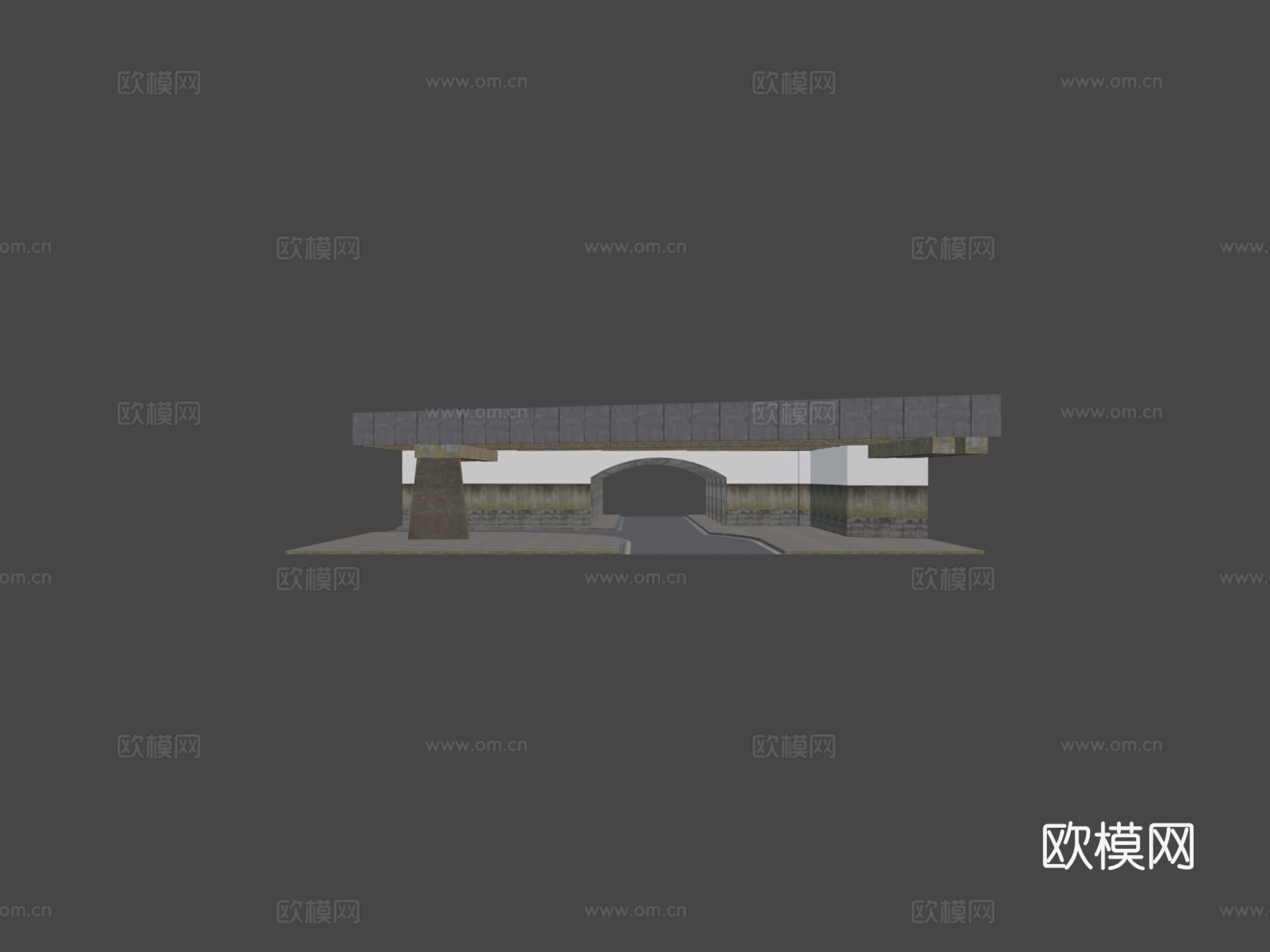 隧道上方桥梁su模型