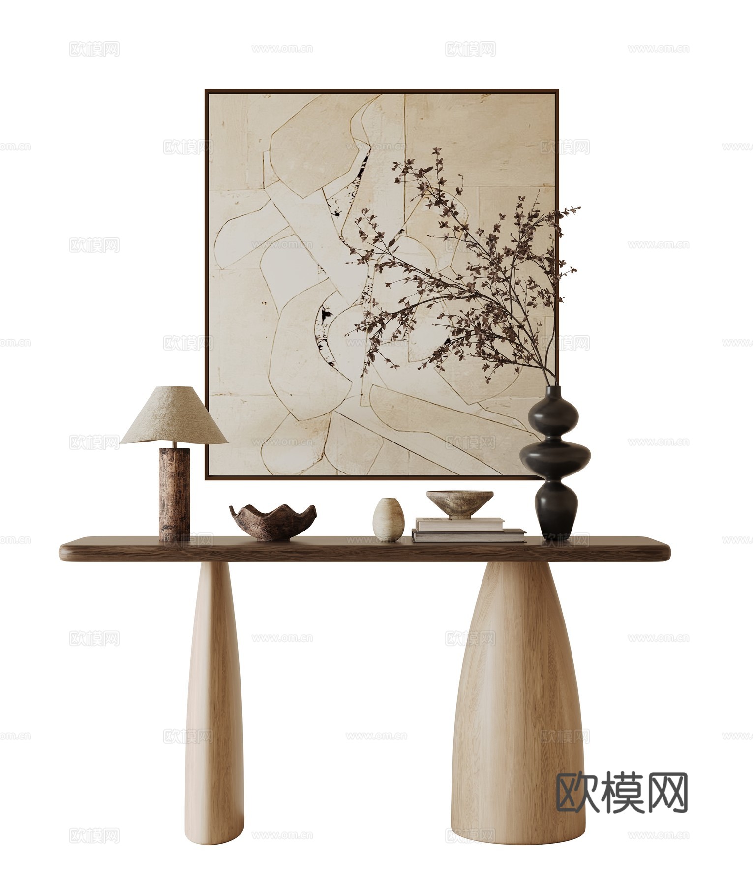 法式中古风条案su模型