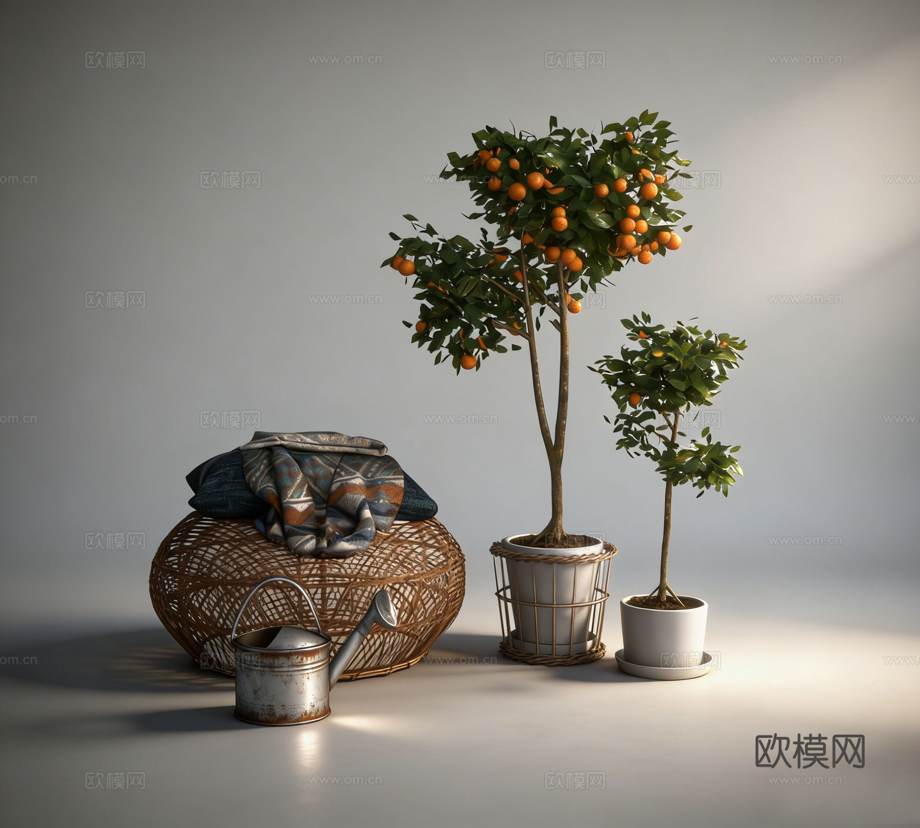 植物盆栽su模型