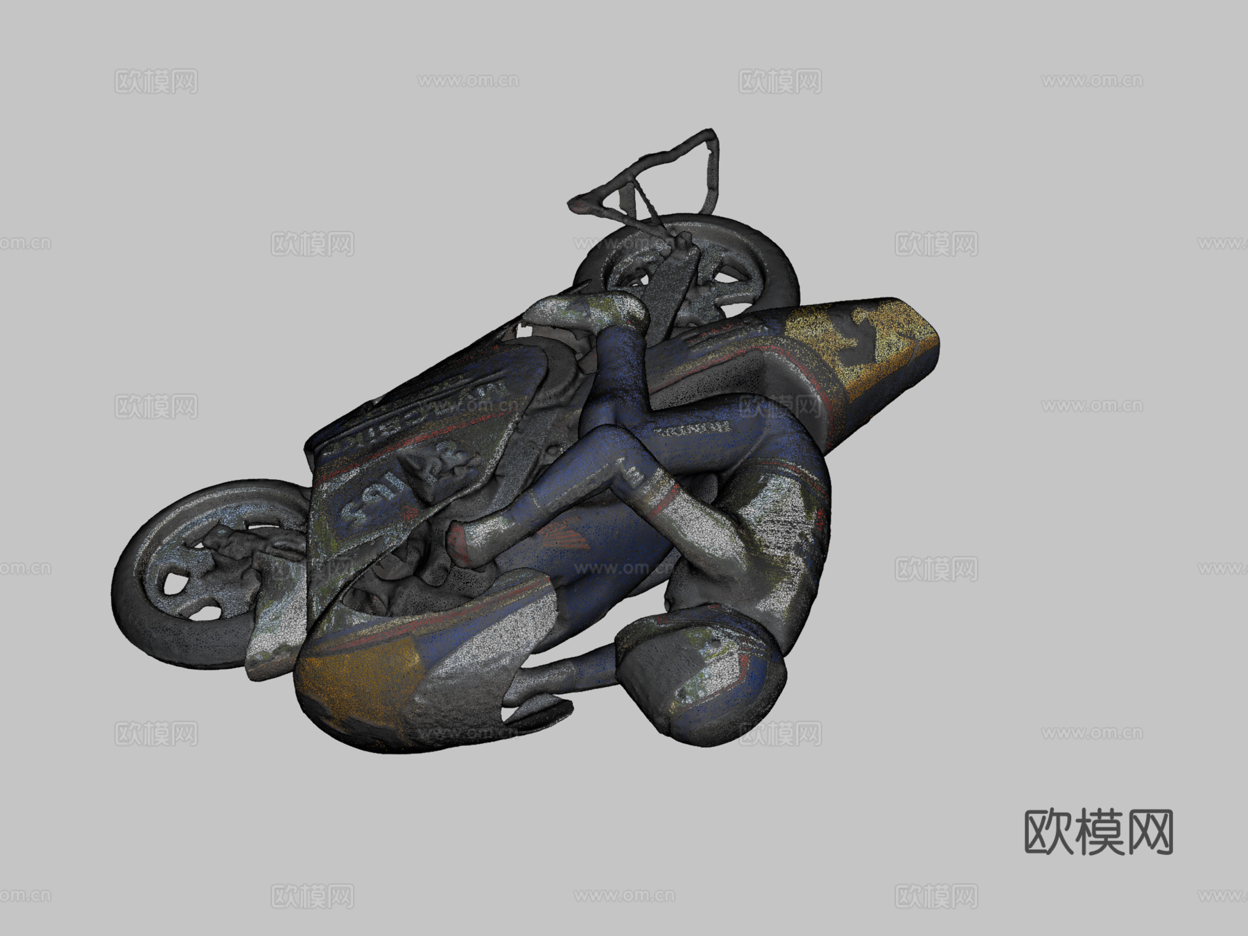 D打印我的遥控自行车NSR500 1-5遥控自行车罗斯曼版su模型