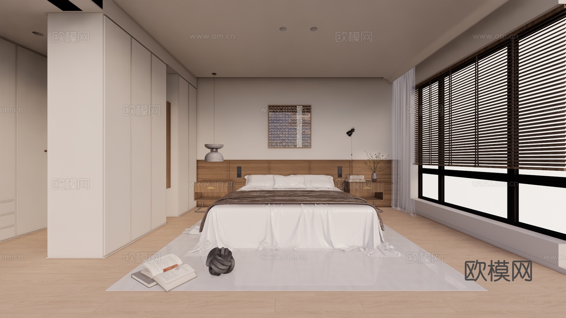 家装 客卧 主卧 次卧 卧室su模型