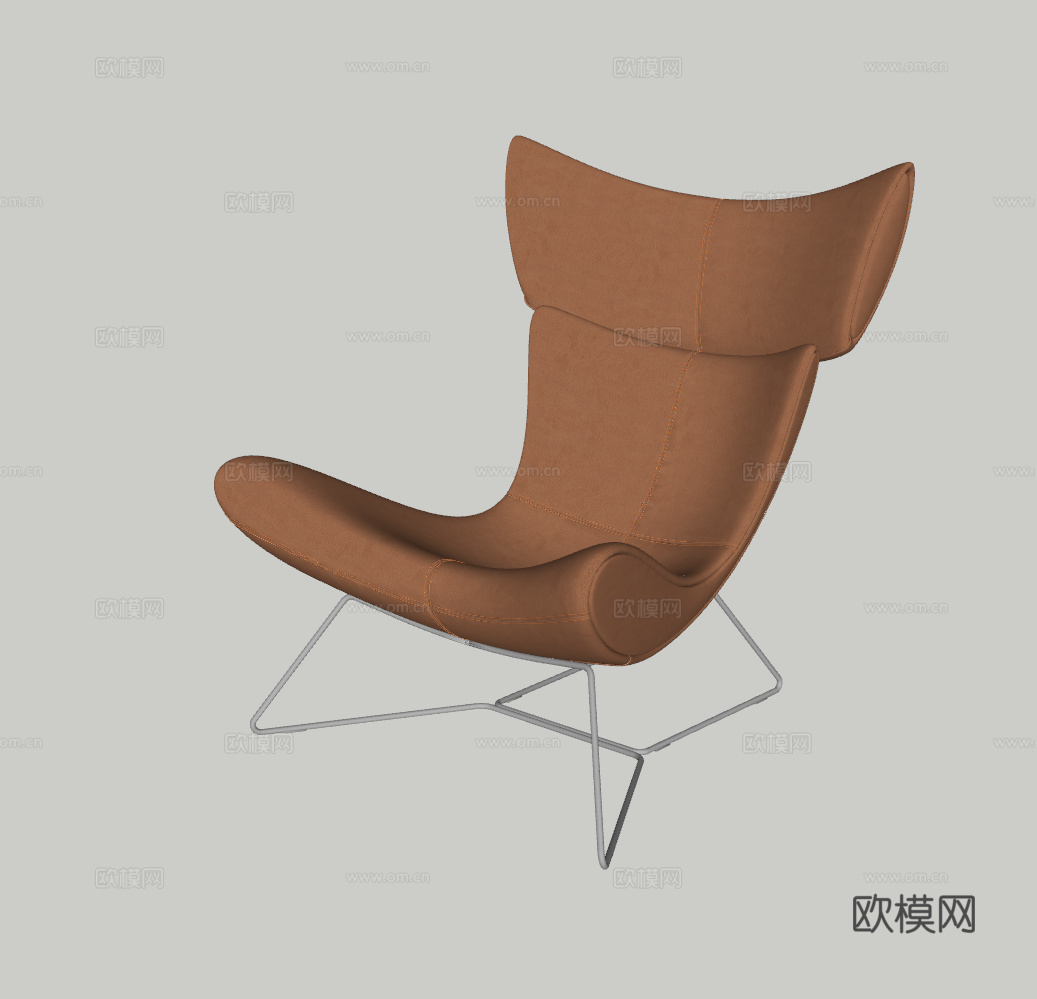 现代单椅su模型