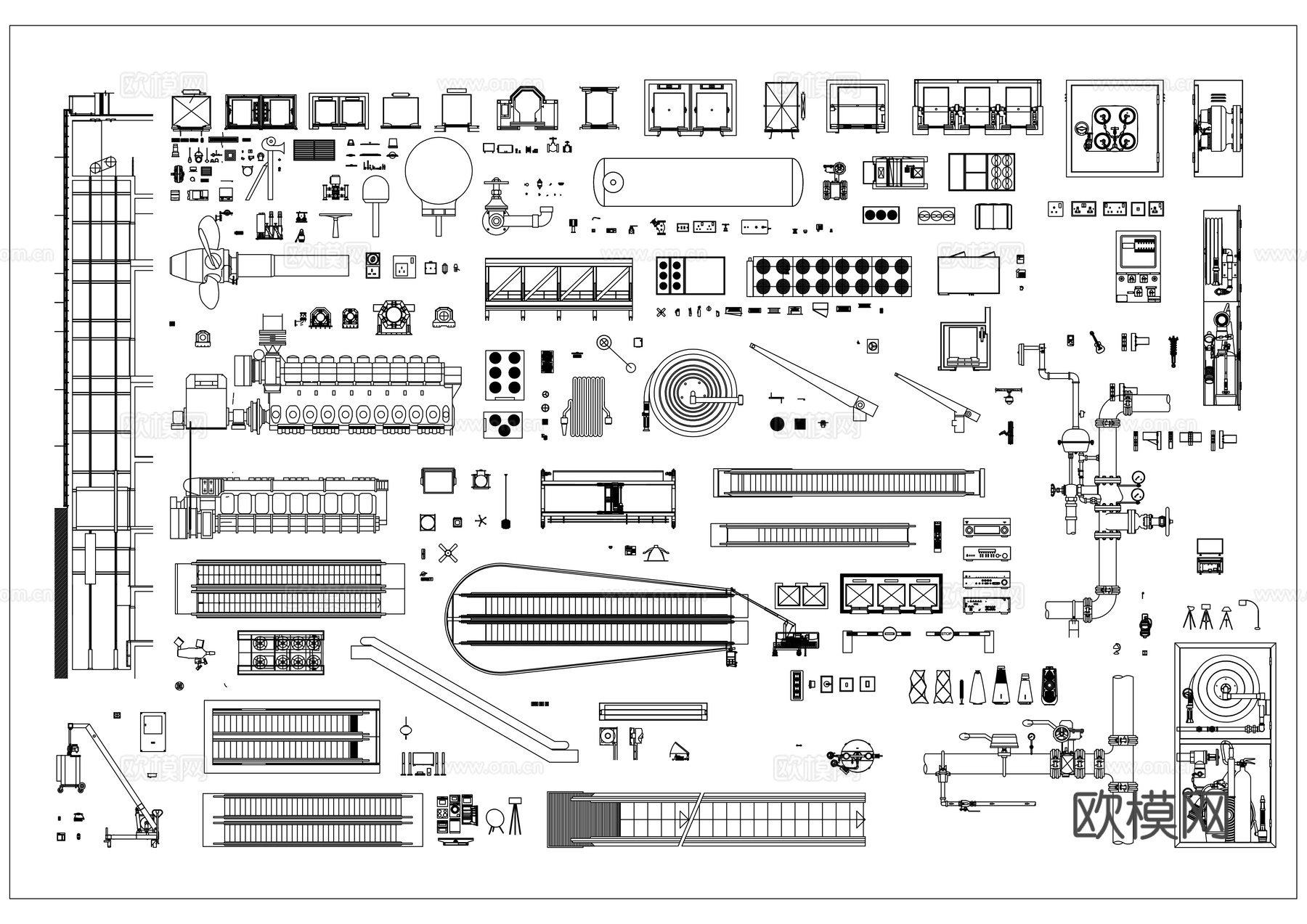 阀件五金 机械阀件 管路阀门 五金阀类 工业阀件cad施工图
