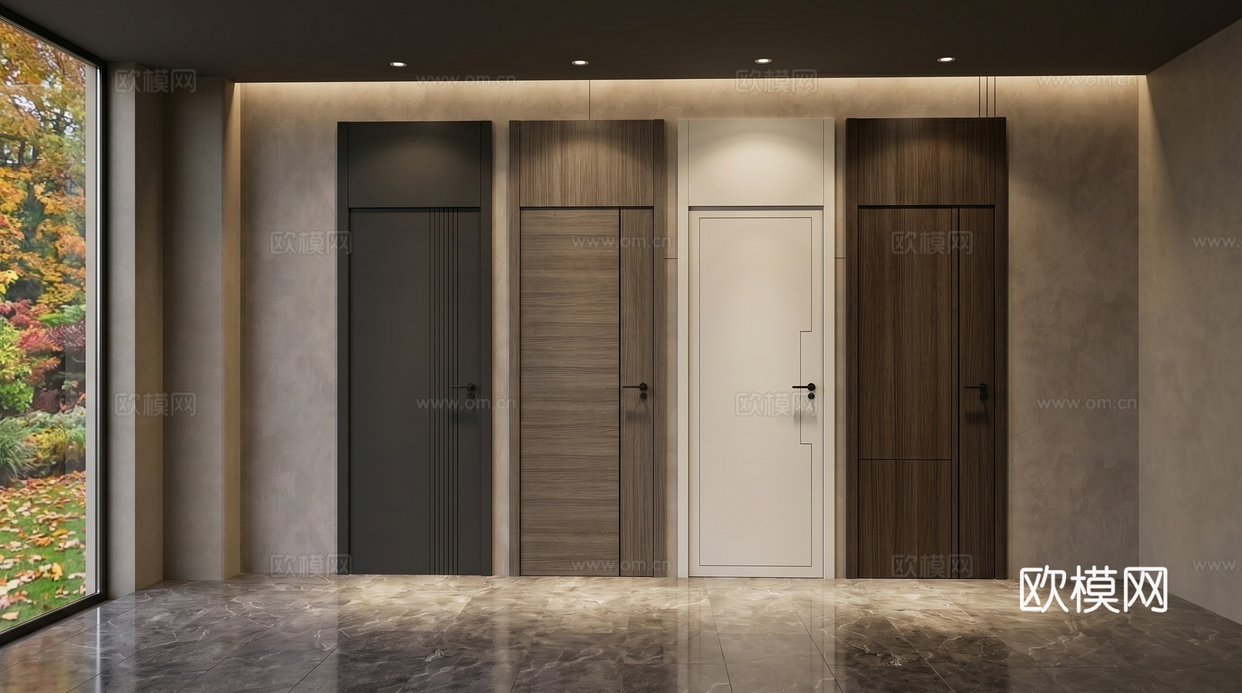 通顶门 房门su模型