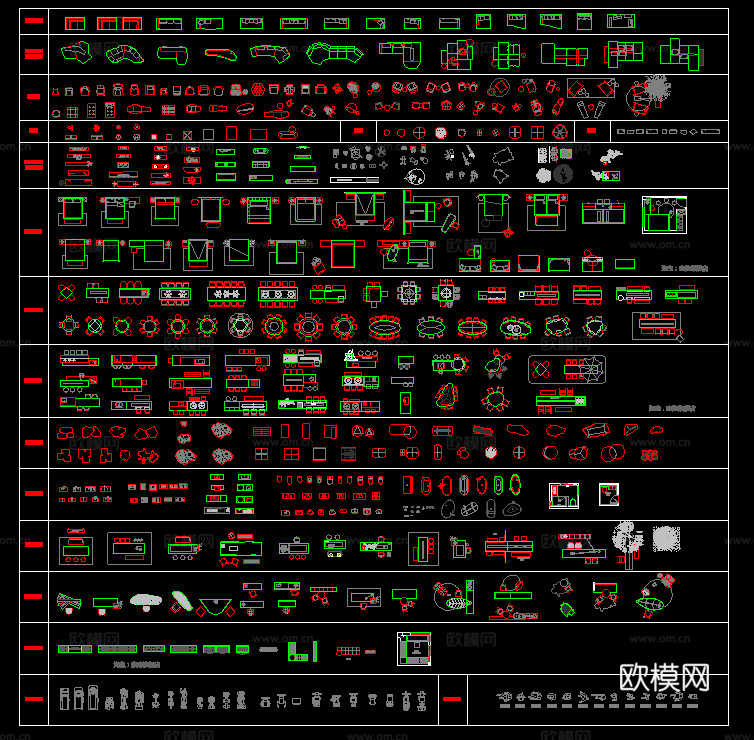 2026最新平面图库cad施工图