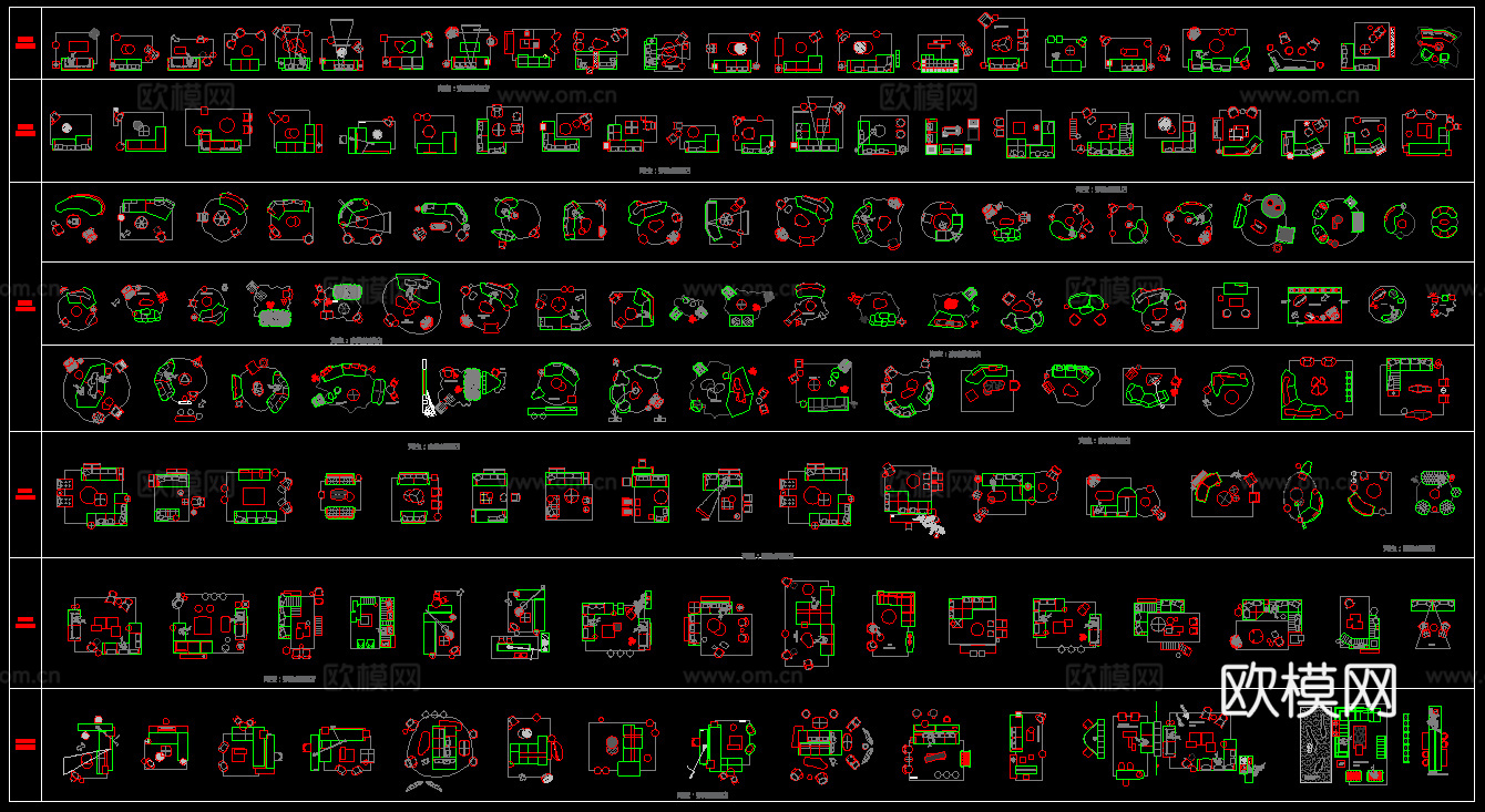 2026最新平面图库cad施工图