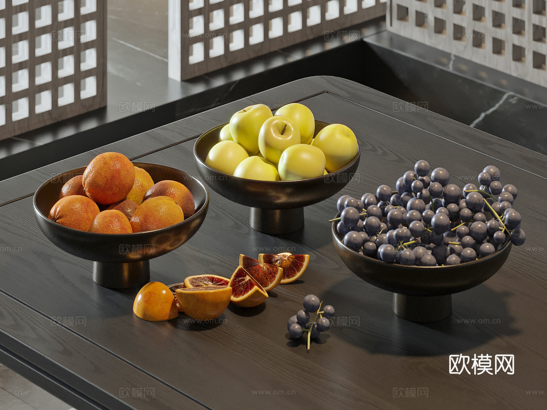 现代水果su模型