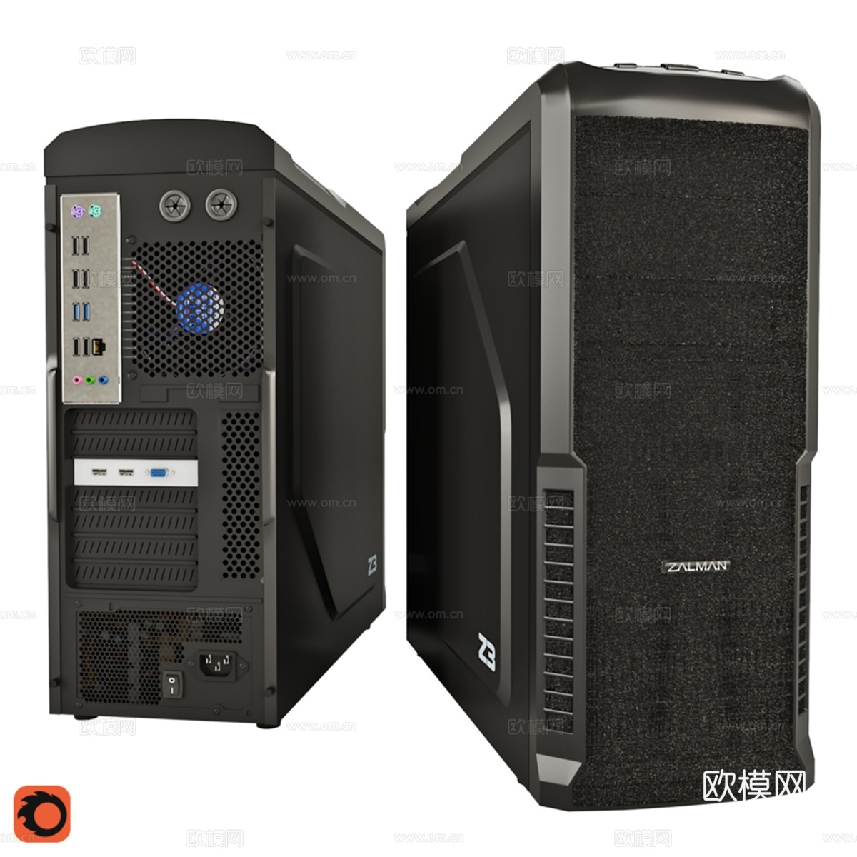 Zalman Z3 机箱3d模型