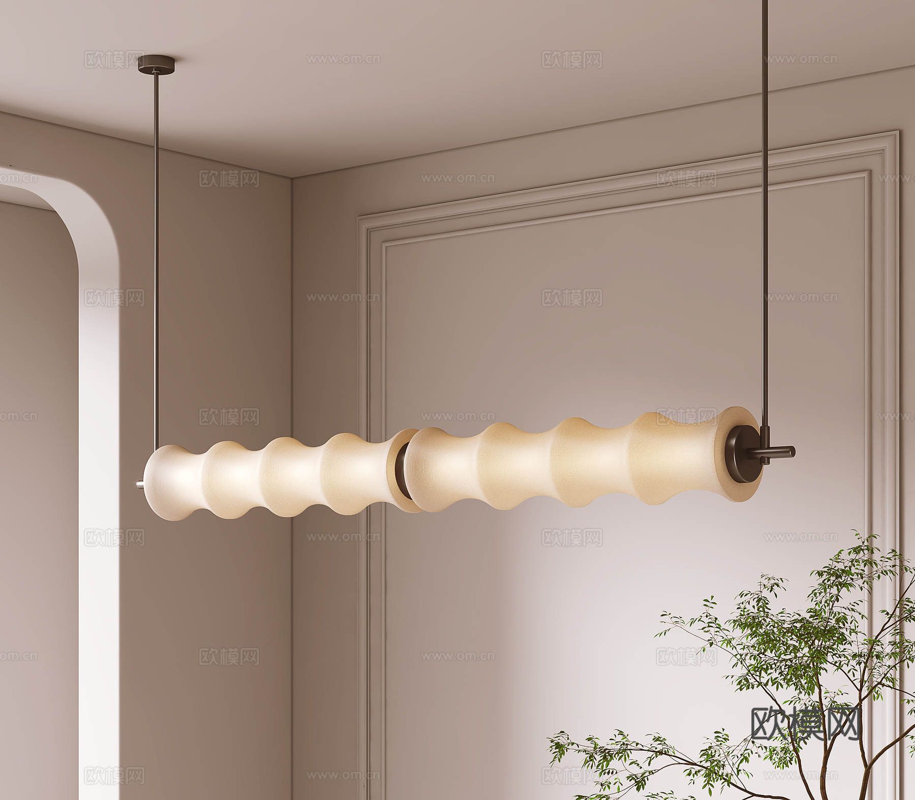 法式吊灯 餐厅吊灯su模型