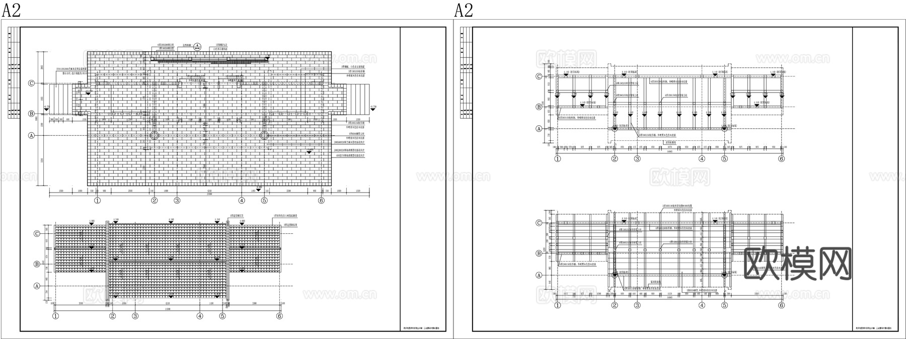 乡村大舞台施工图CADcad施工图