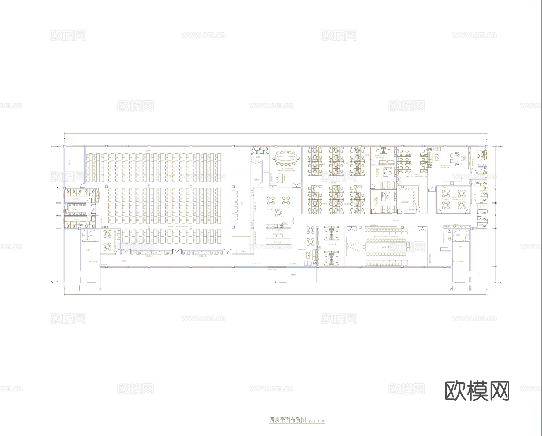 办公空间CAD施工图cad施工图