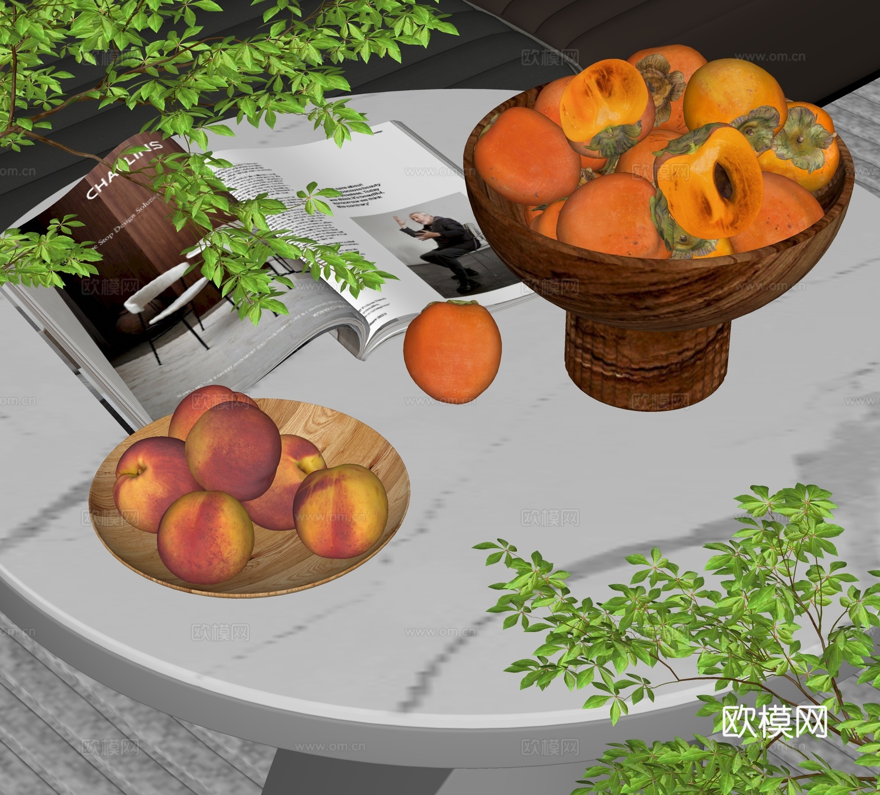 现代水果su模型