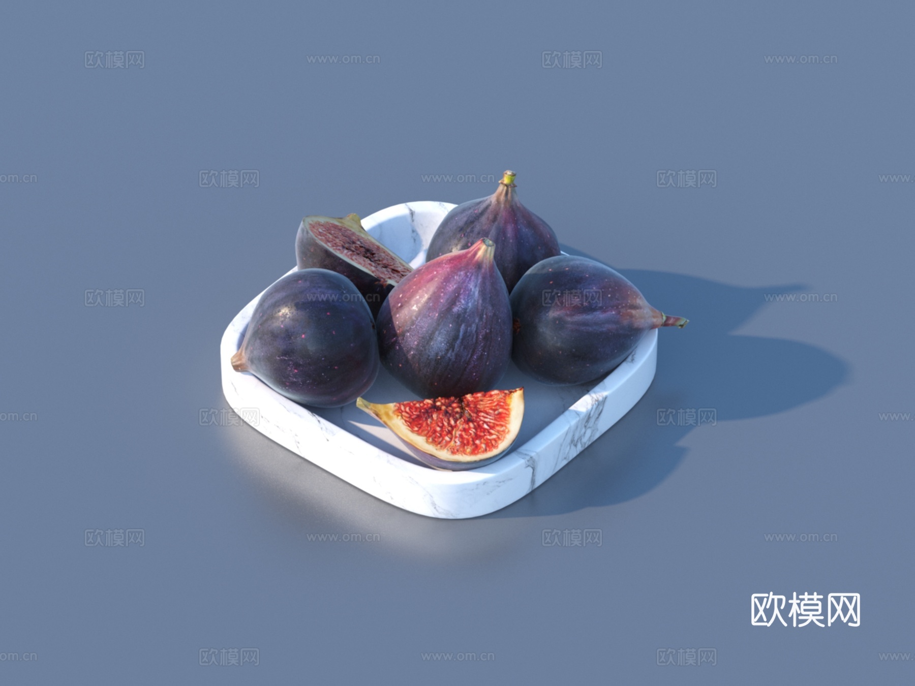 无花果 水果 果盘 食物3d模型