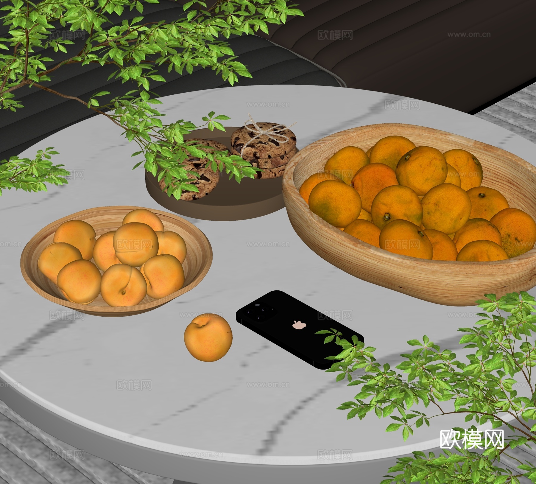 现代水果su模型