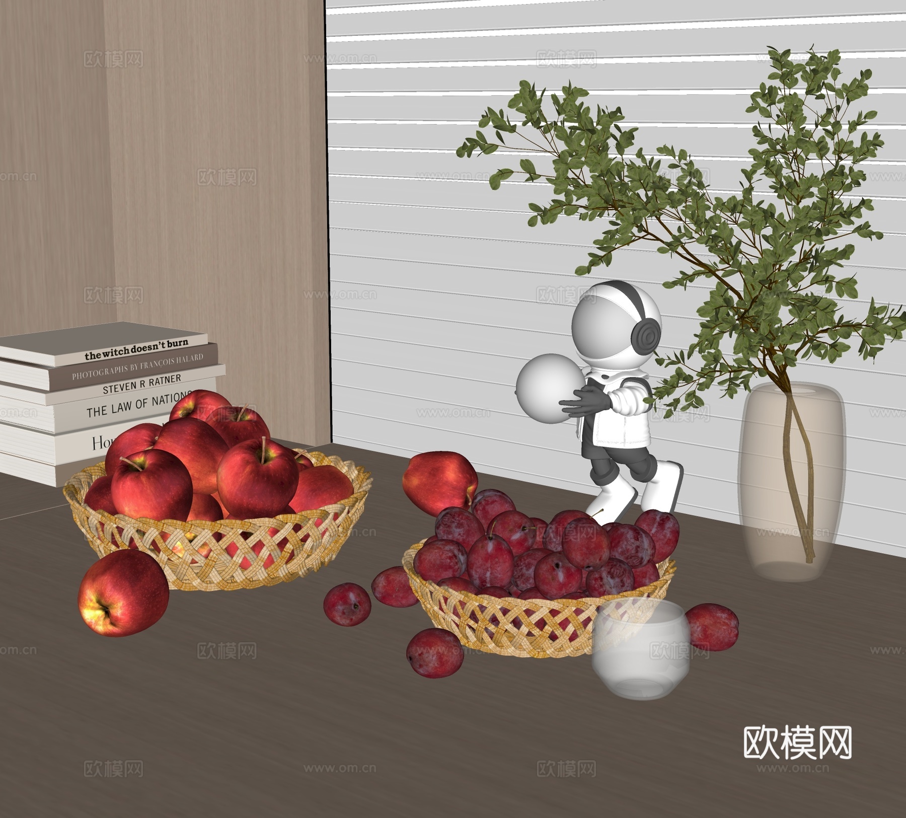 现代水果su模型