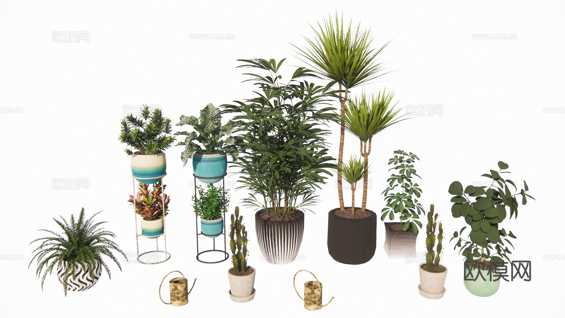 盆栽景观绿植su模型