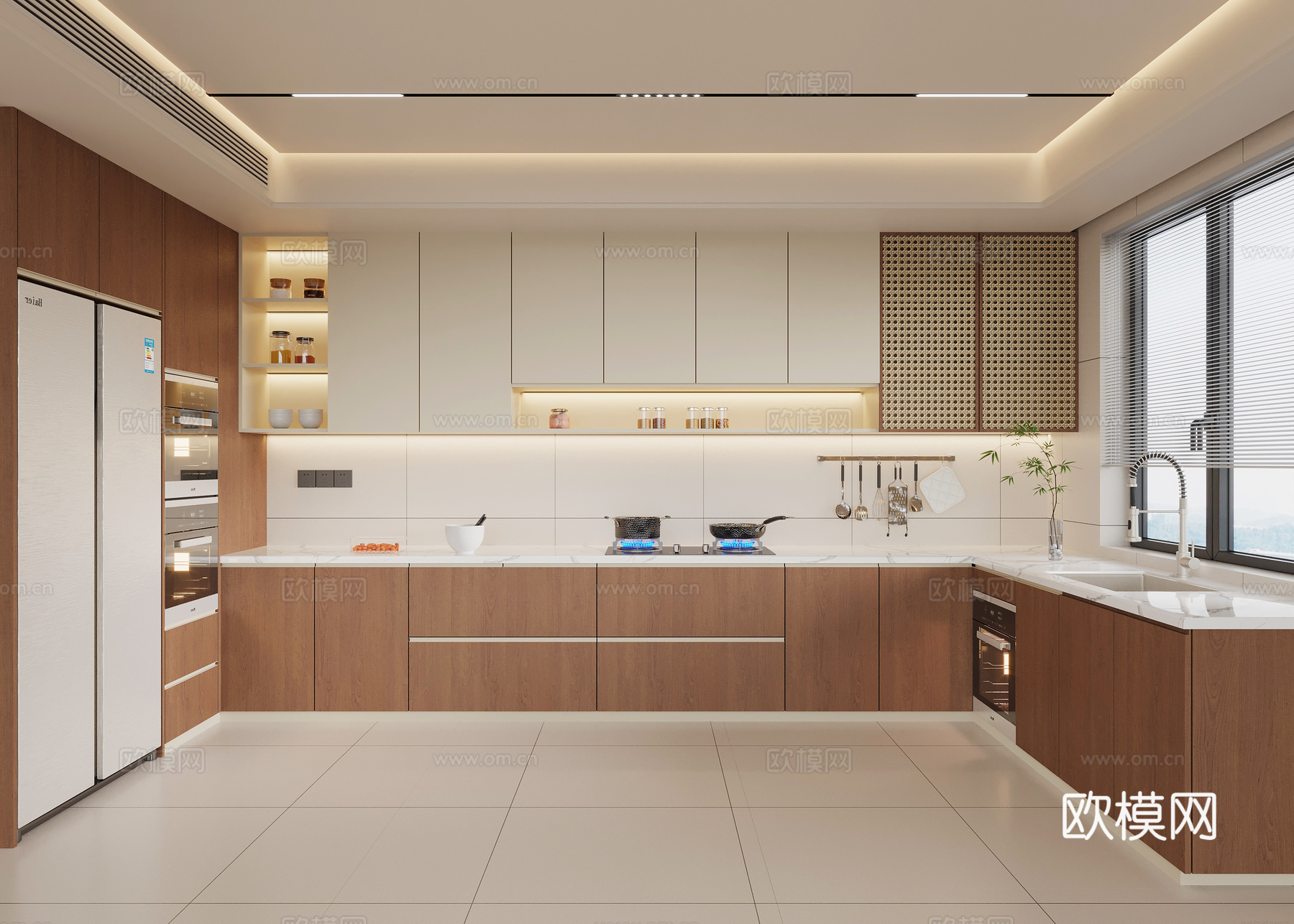 中古厨房su模型