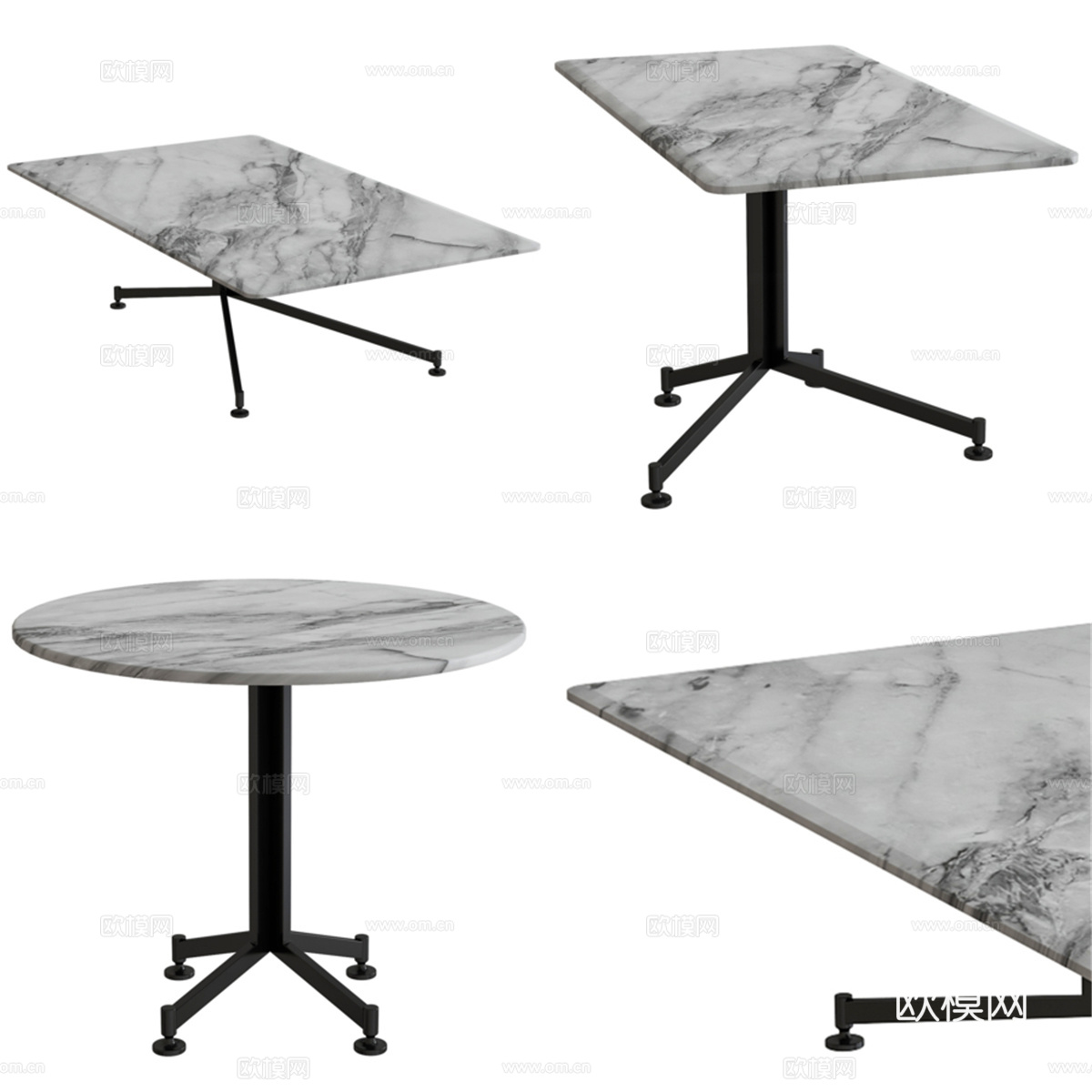 Vito 系列桌子（Eichholtz 系列）3d模型