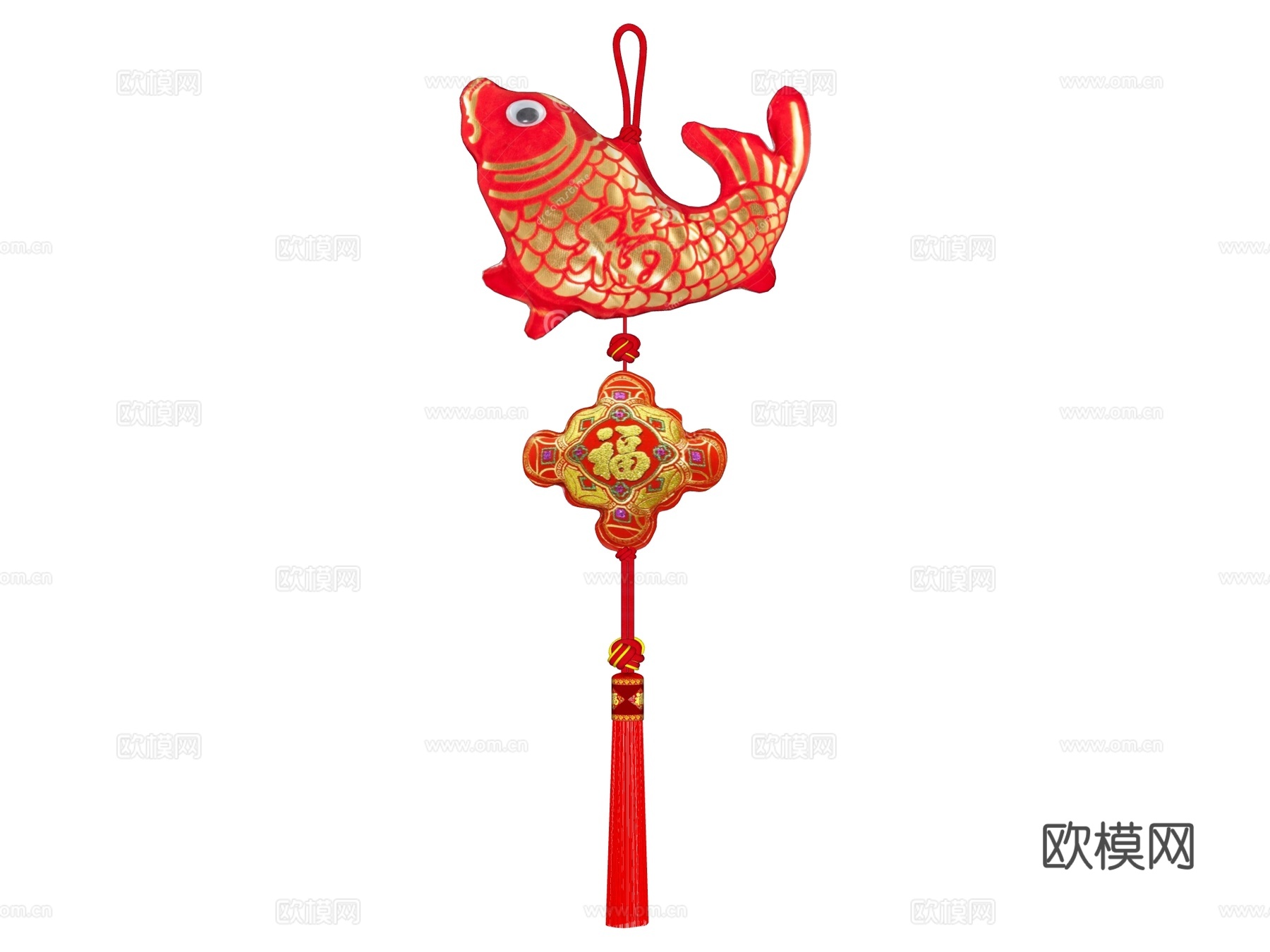 新年装饰摆件su模型