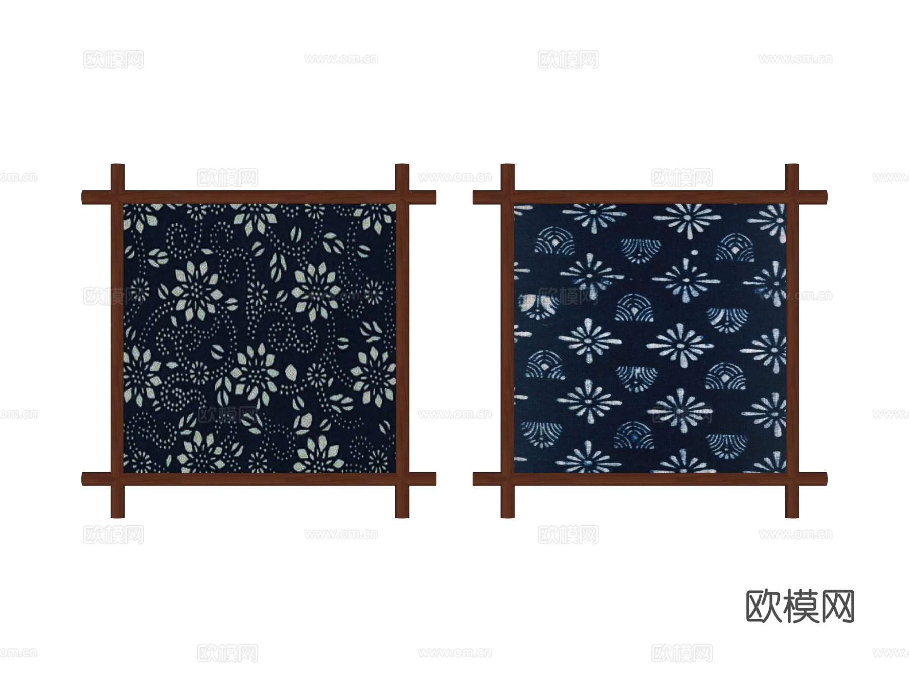 民族风格装饰墙饰su模型