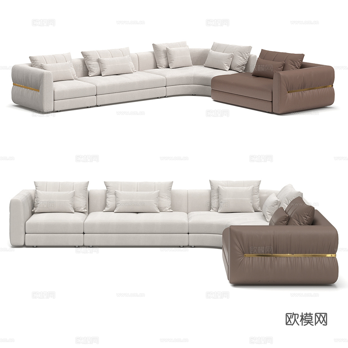 转角沙发3d模型