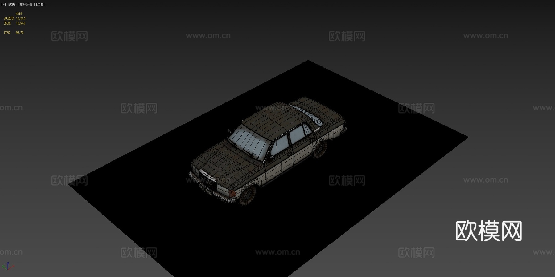 梅赛德斯奔驰W123su模型
