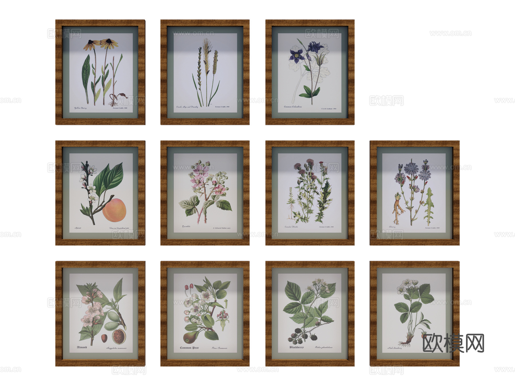 挂画 装饰画su模型