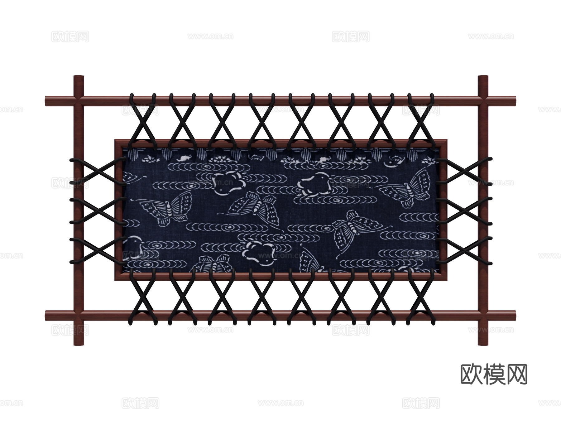 民族风格装饰墙饰su模型